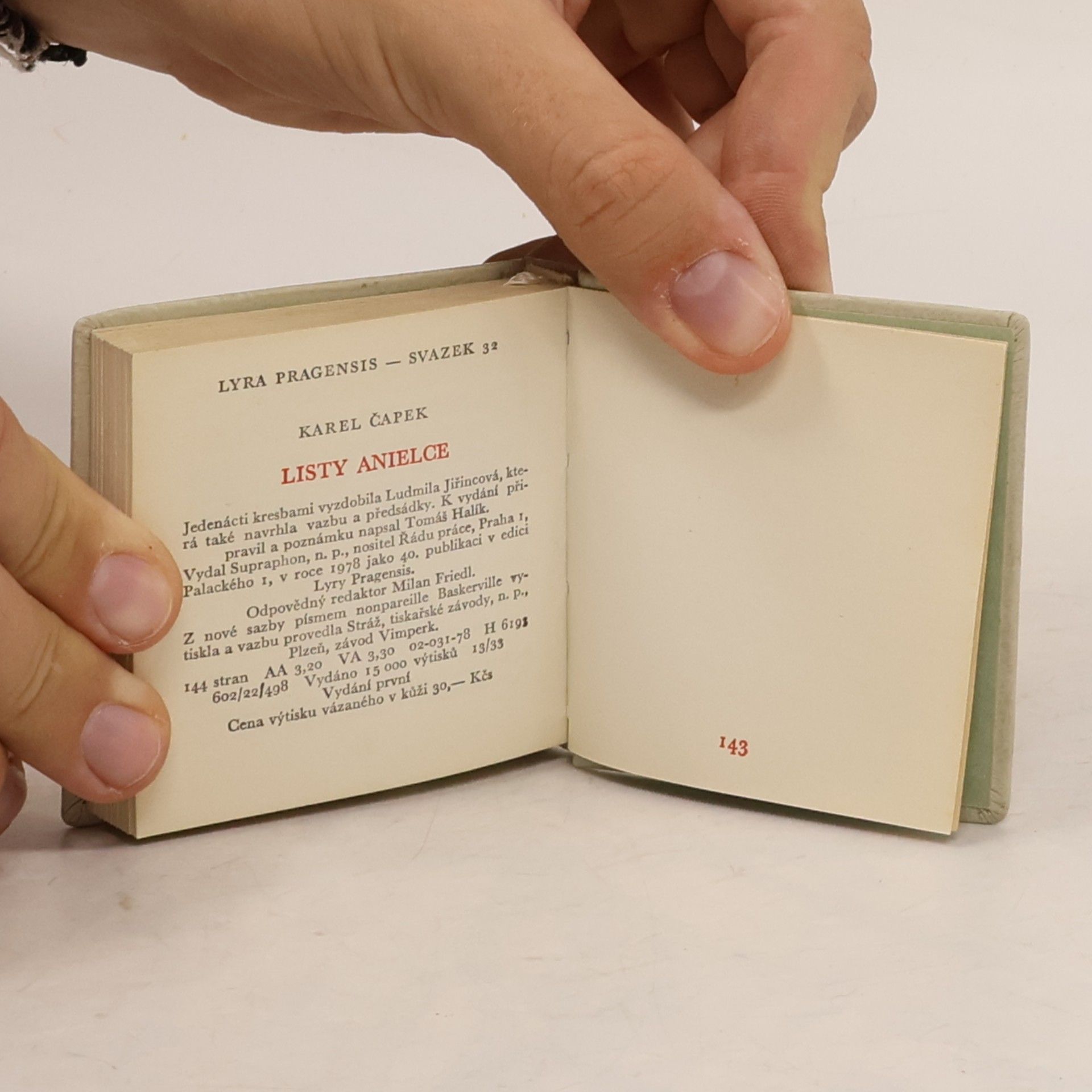 Karel Čapek Listy Anielce