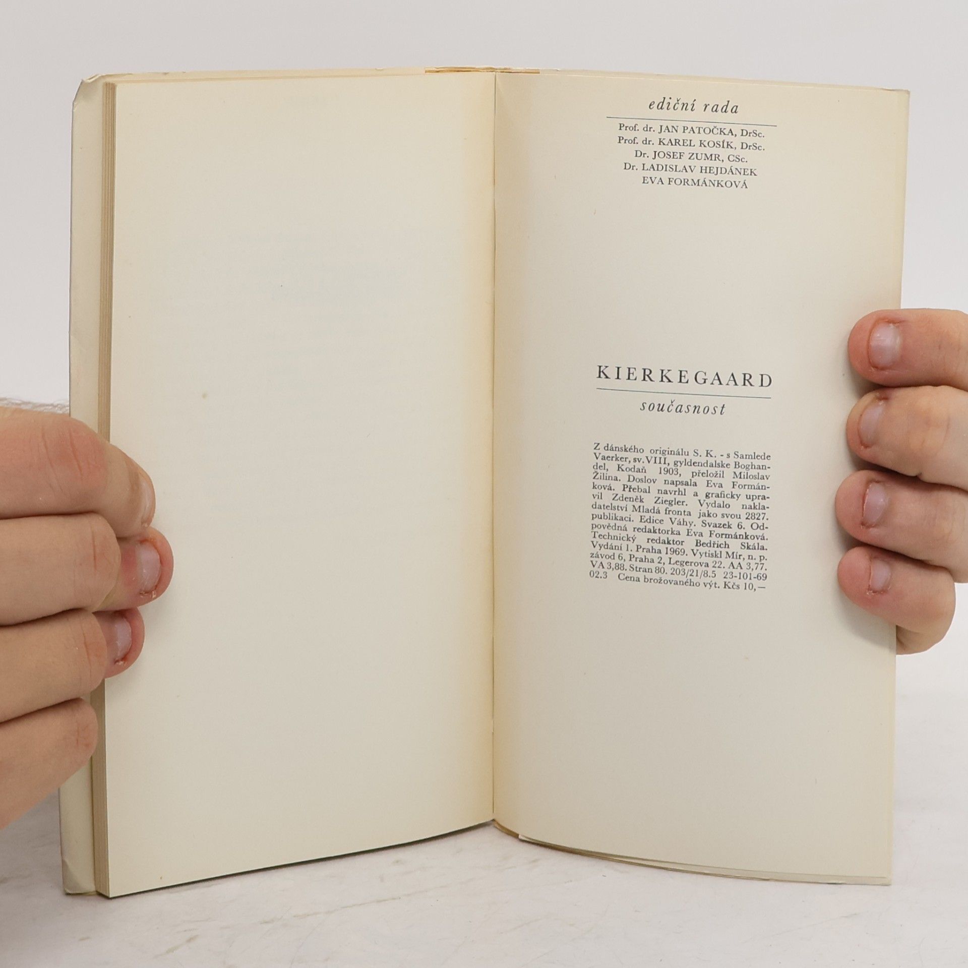 Soren Kierkegaard Současnost