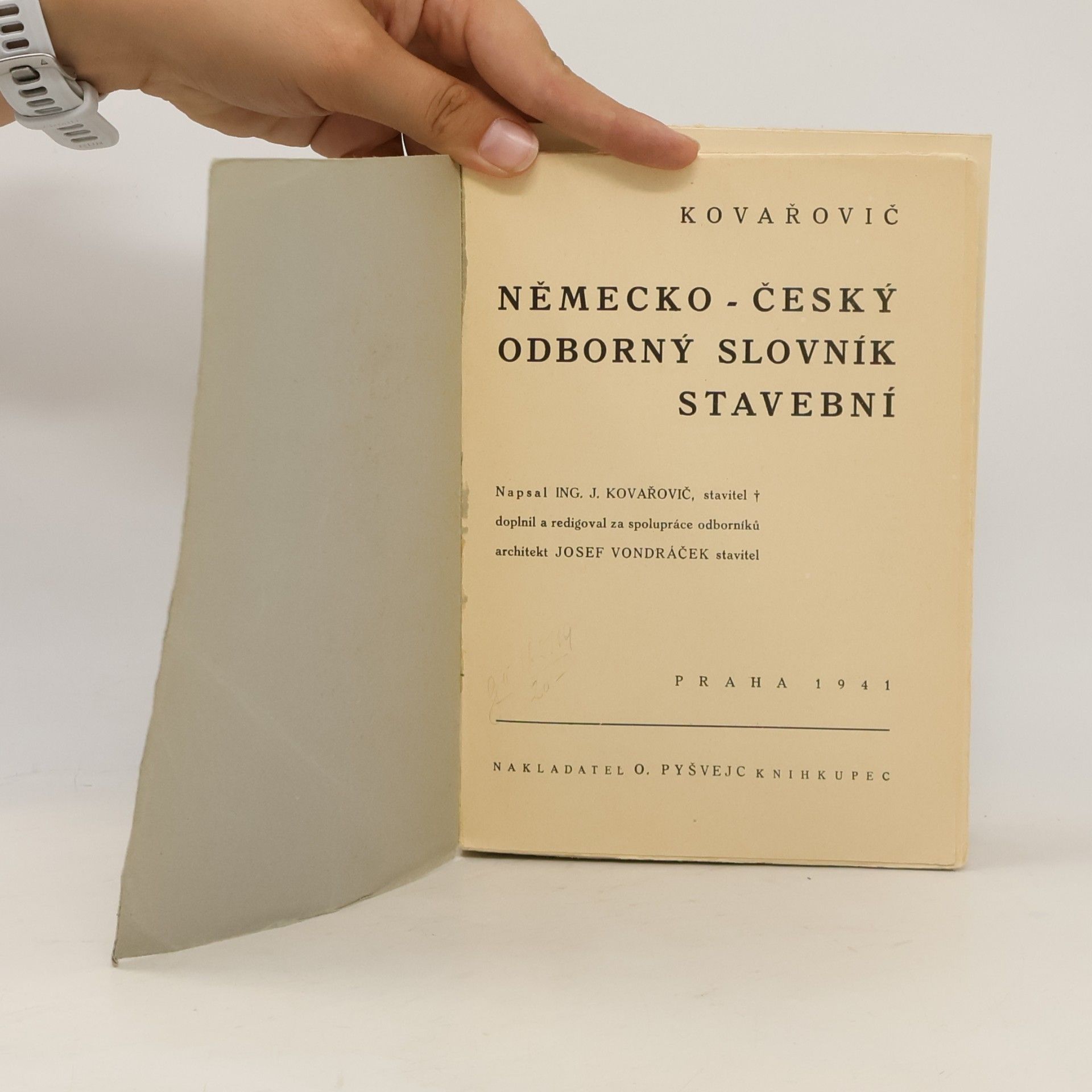 Kovařovič Josef Německo-český odborný slovník stavební