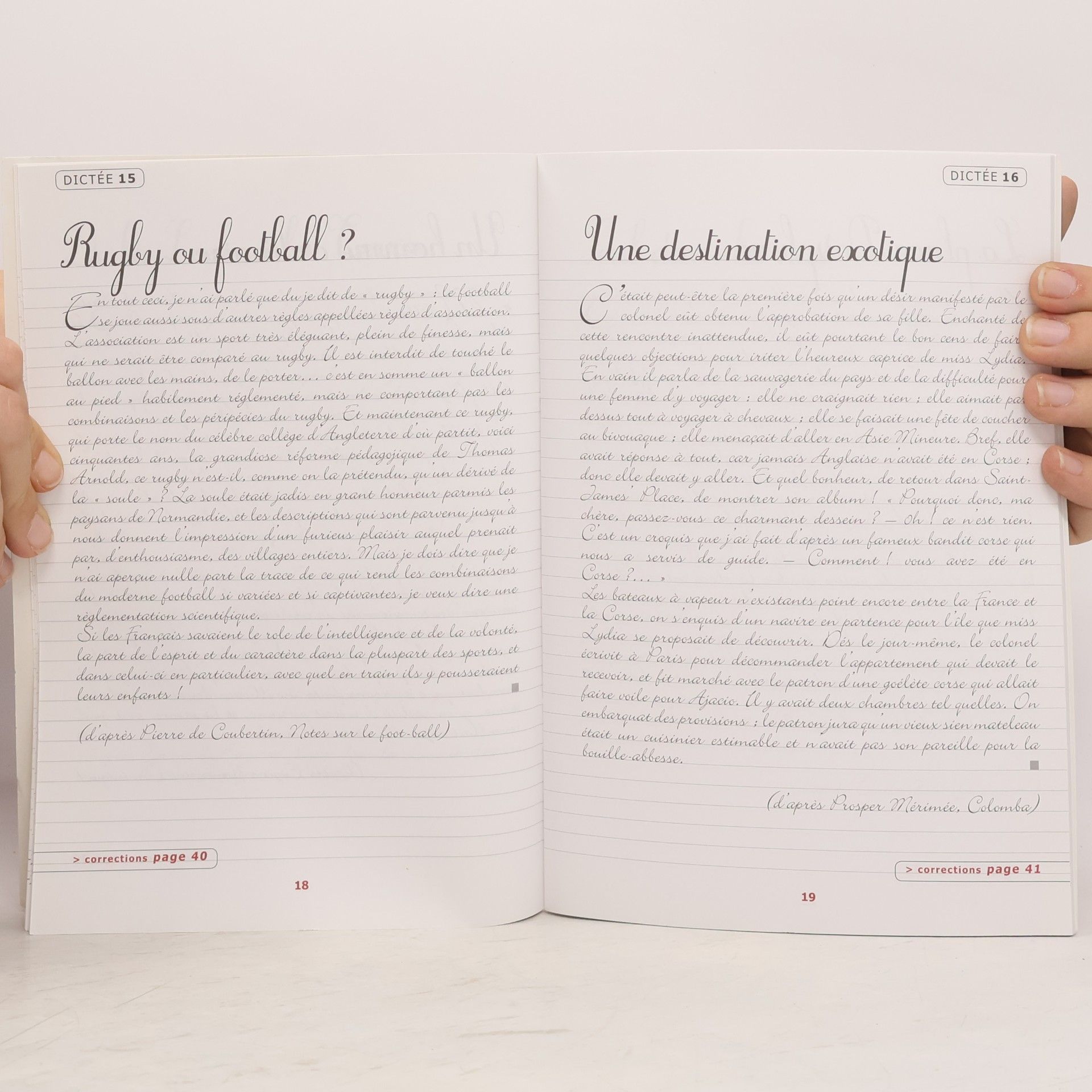 Valentine Masson Cahier de dictées pour adultes