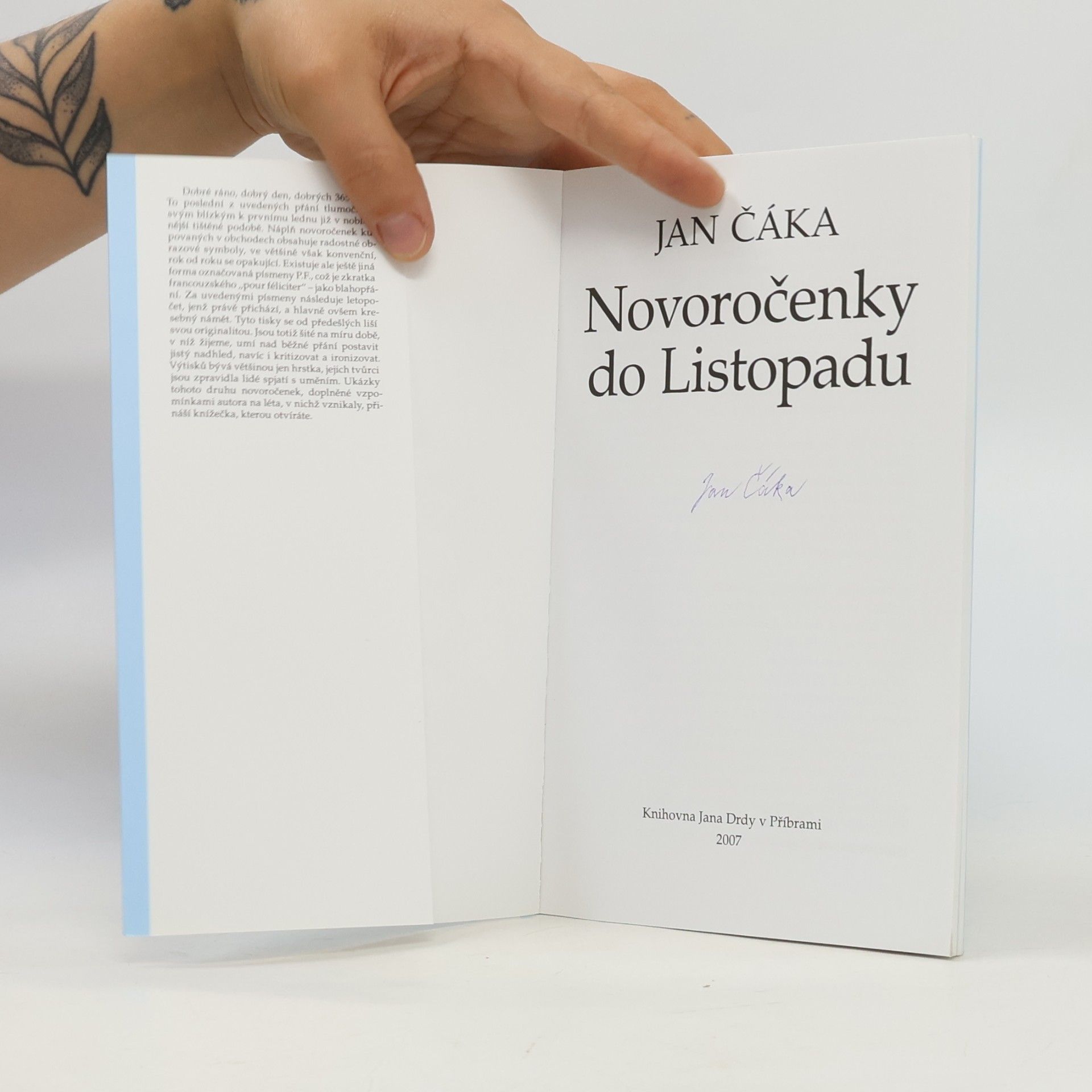 Jan Čáka Novoročenky do Listopadu