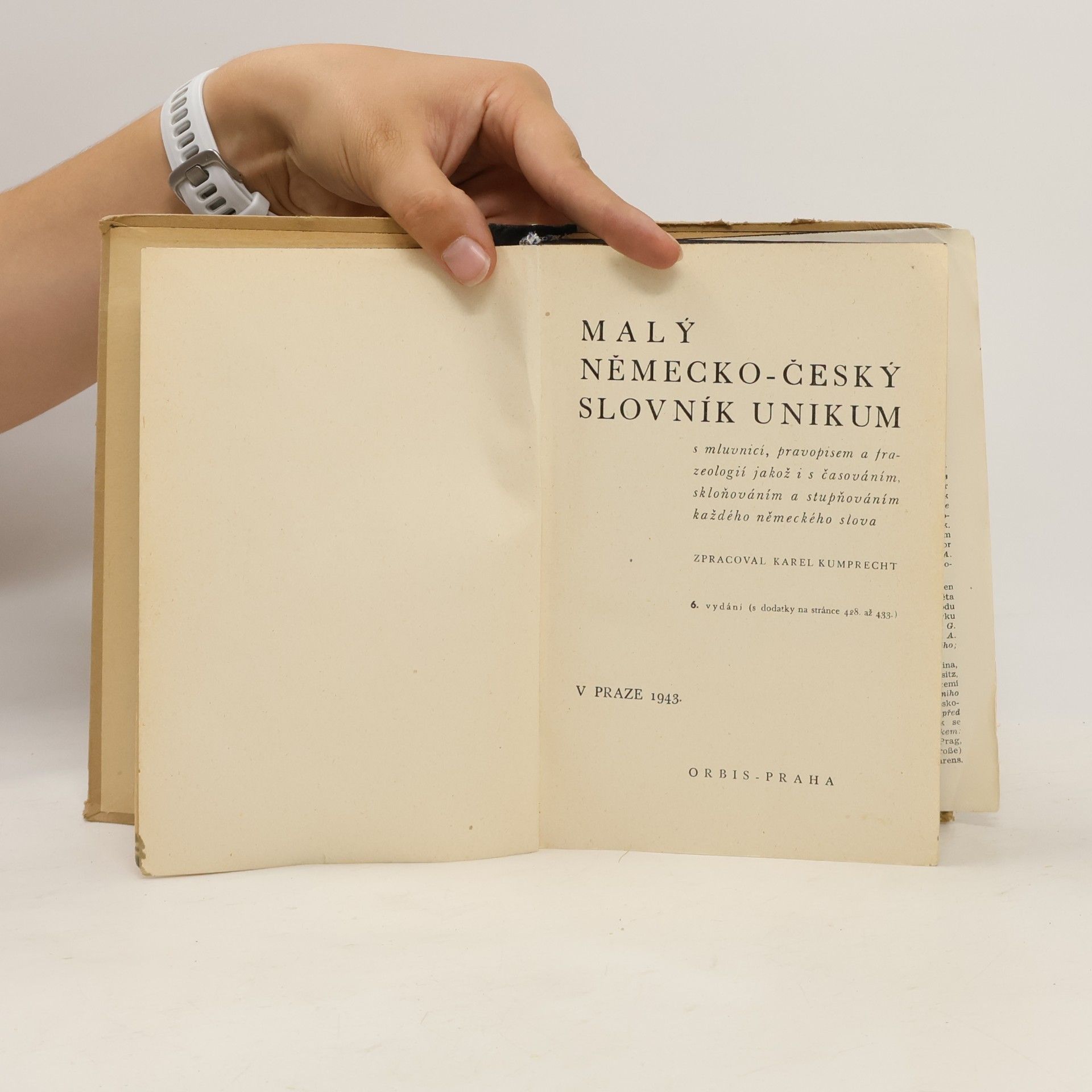 Karel Kumprecht Malý slovník Unikum. Německo-český, Česko-německý