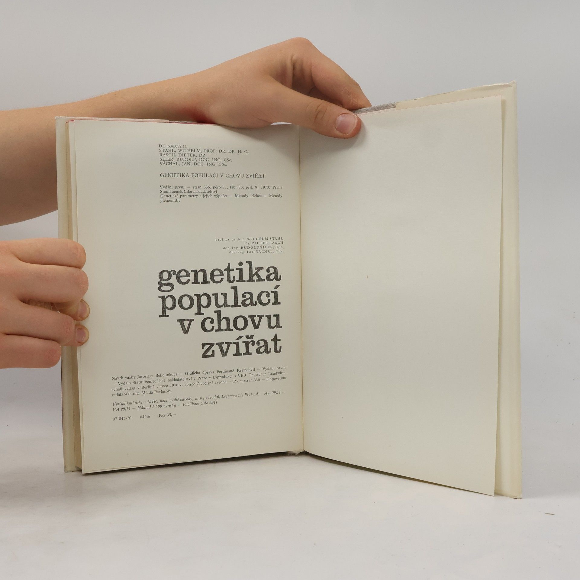 Jan Váchal Genetika populací v chovu zvířat