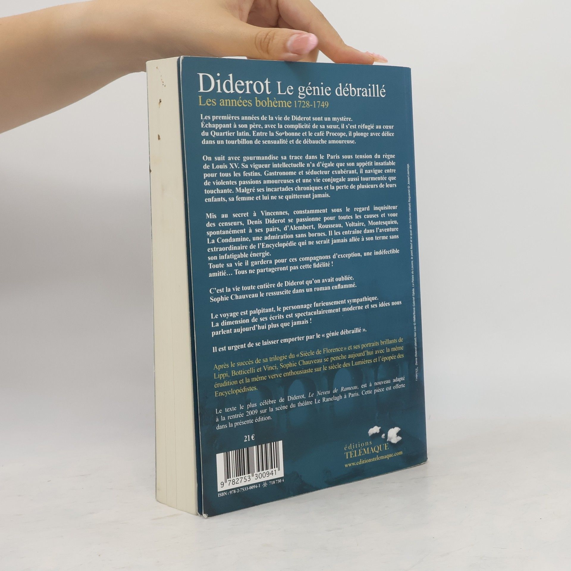 Sophie Chauveau Diderot, le génie débraillé