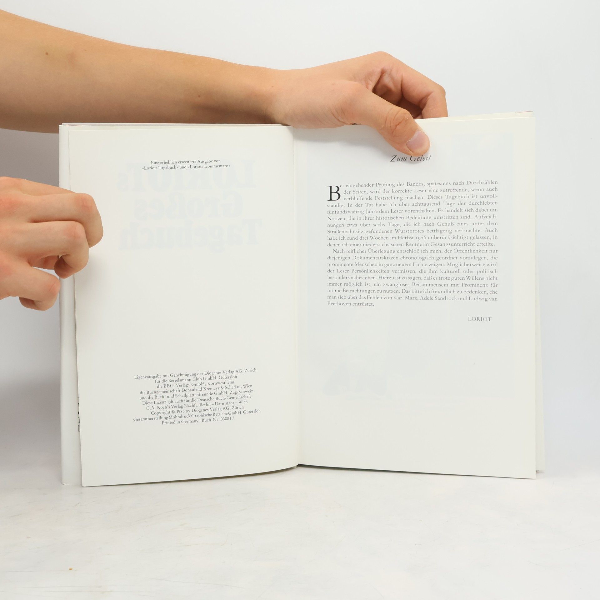 Loriot Loriots Großes Tagebuch