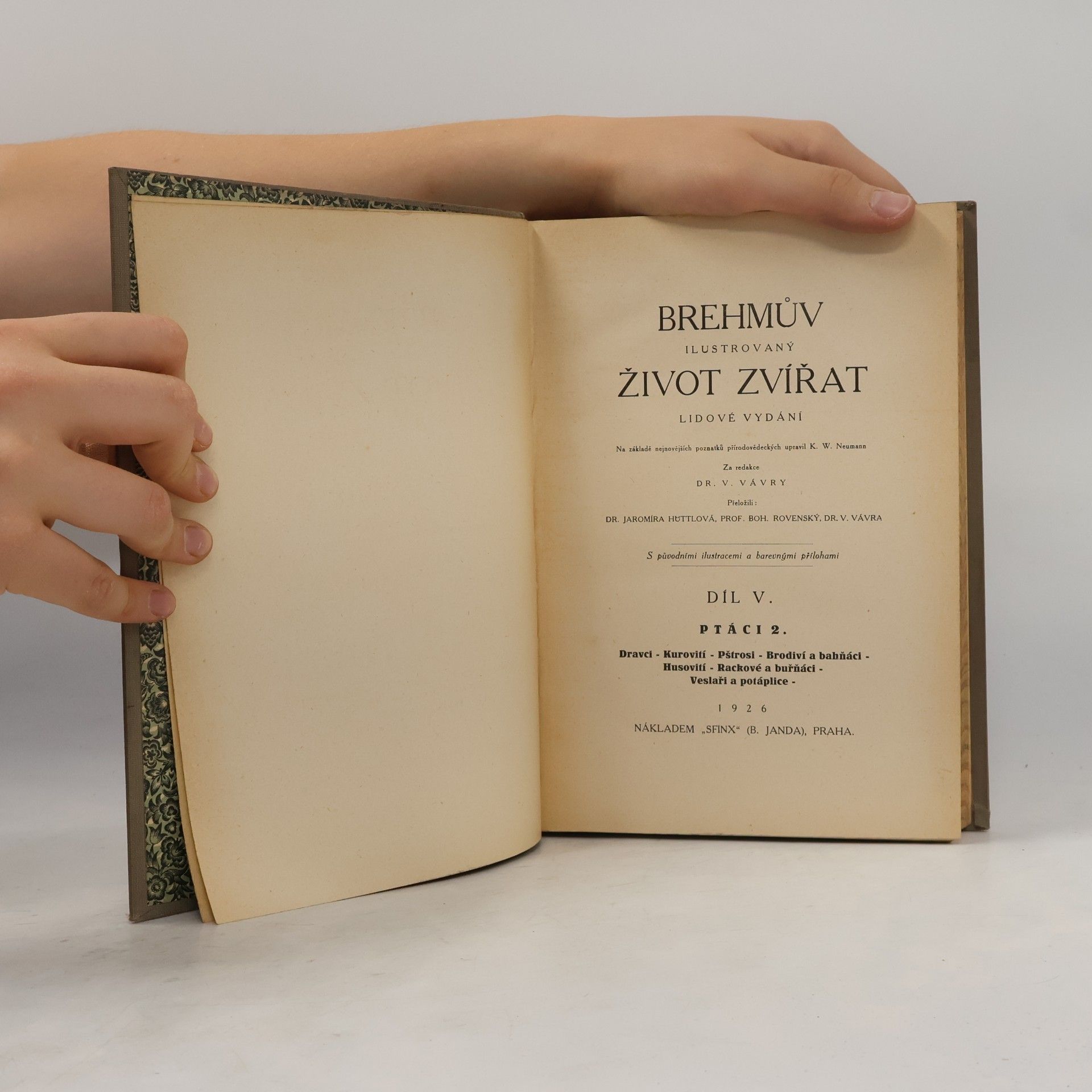 Alfred Edmund Brehm Brehmův ilustrovaný život zvířat V. Ptáci 2