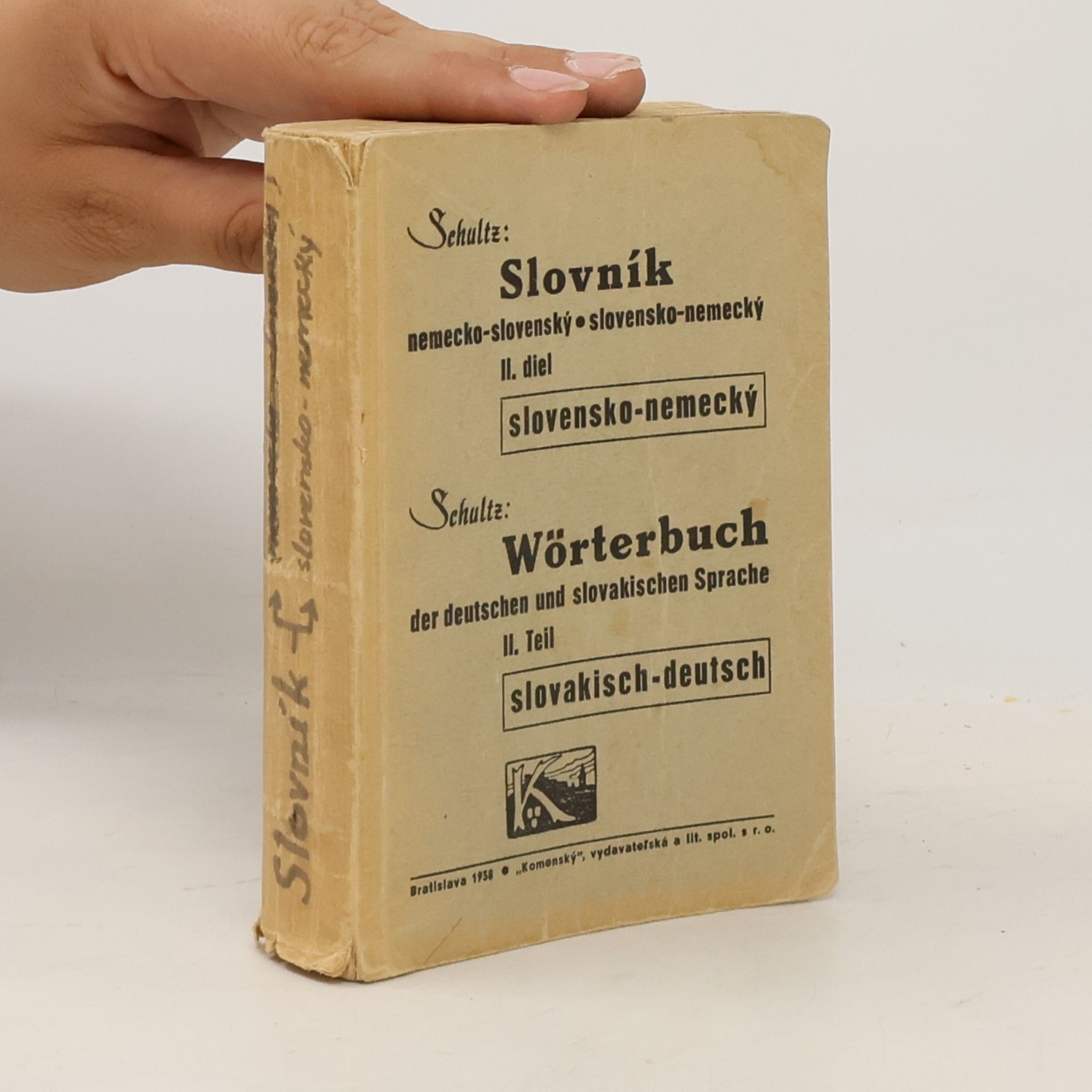 Ján Schultz Slovník nemecko-slovenský, slovensko-nemecký II.