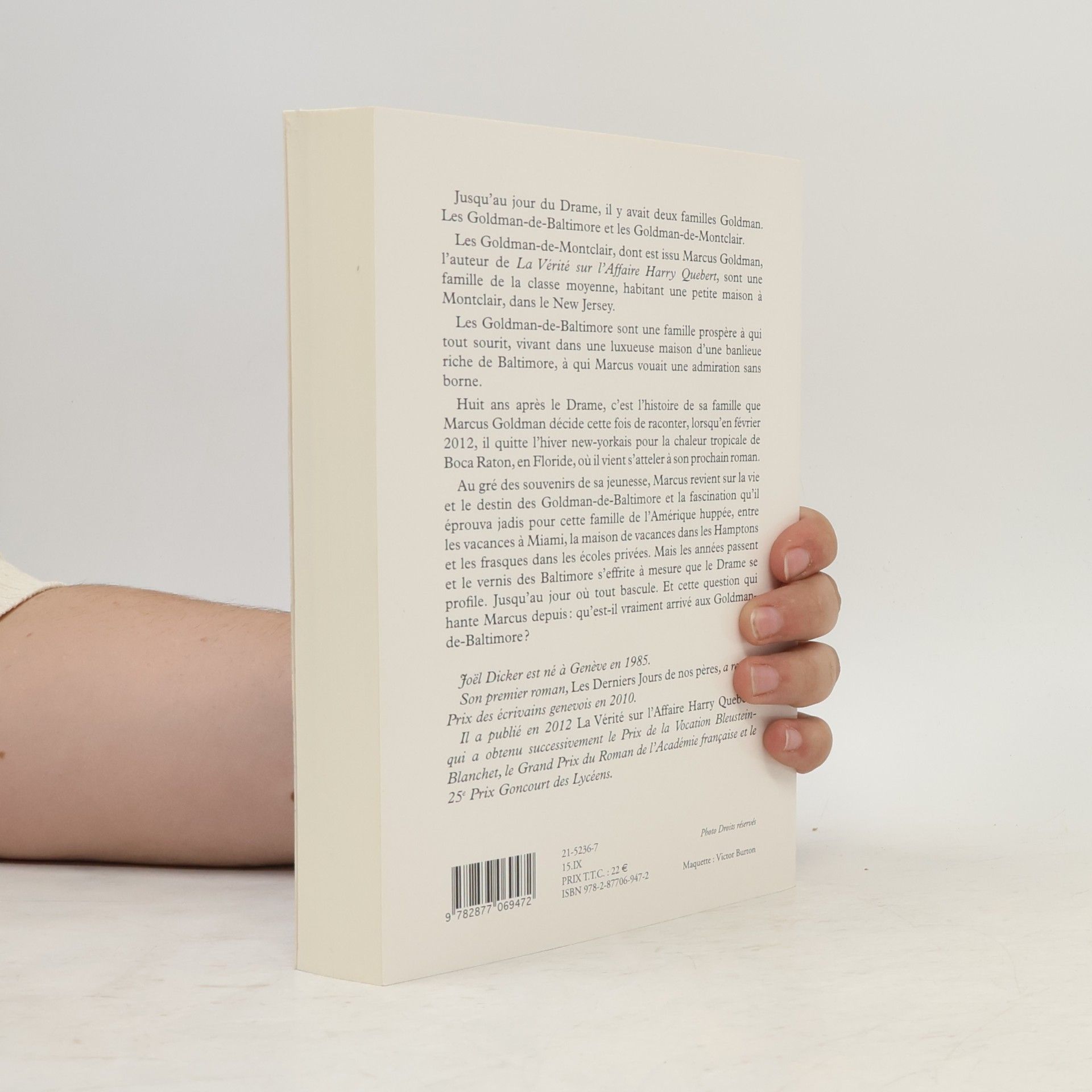 Joël Dicker Le livre des Baltimore