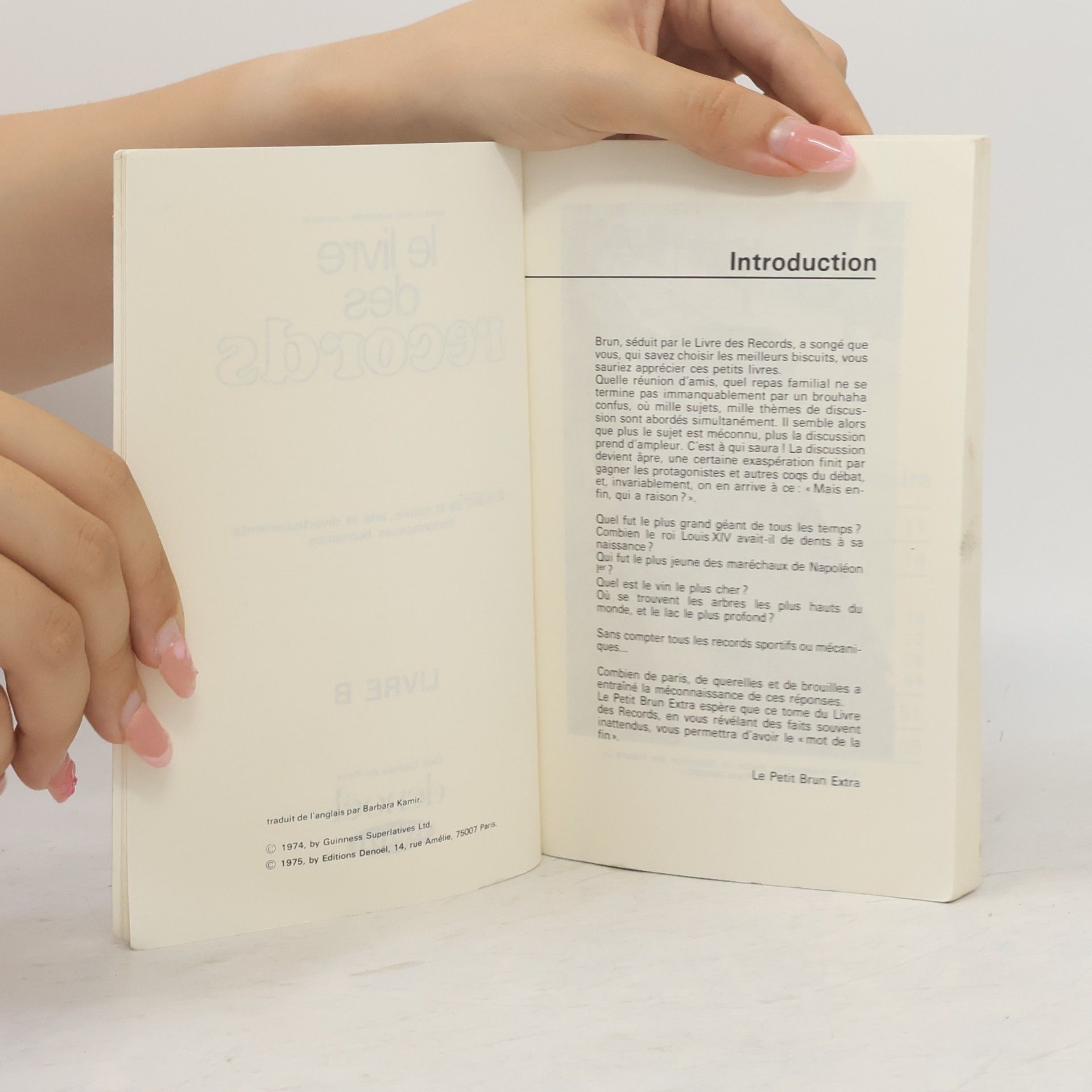 Autorenkollektiv Le livre des records. Livre B