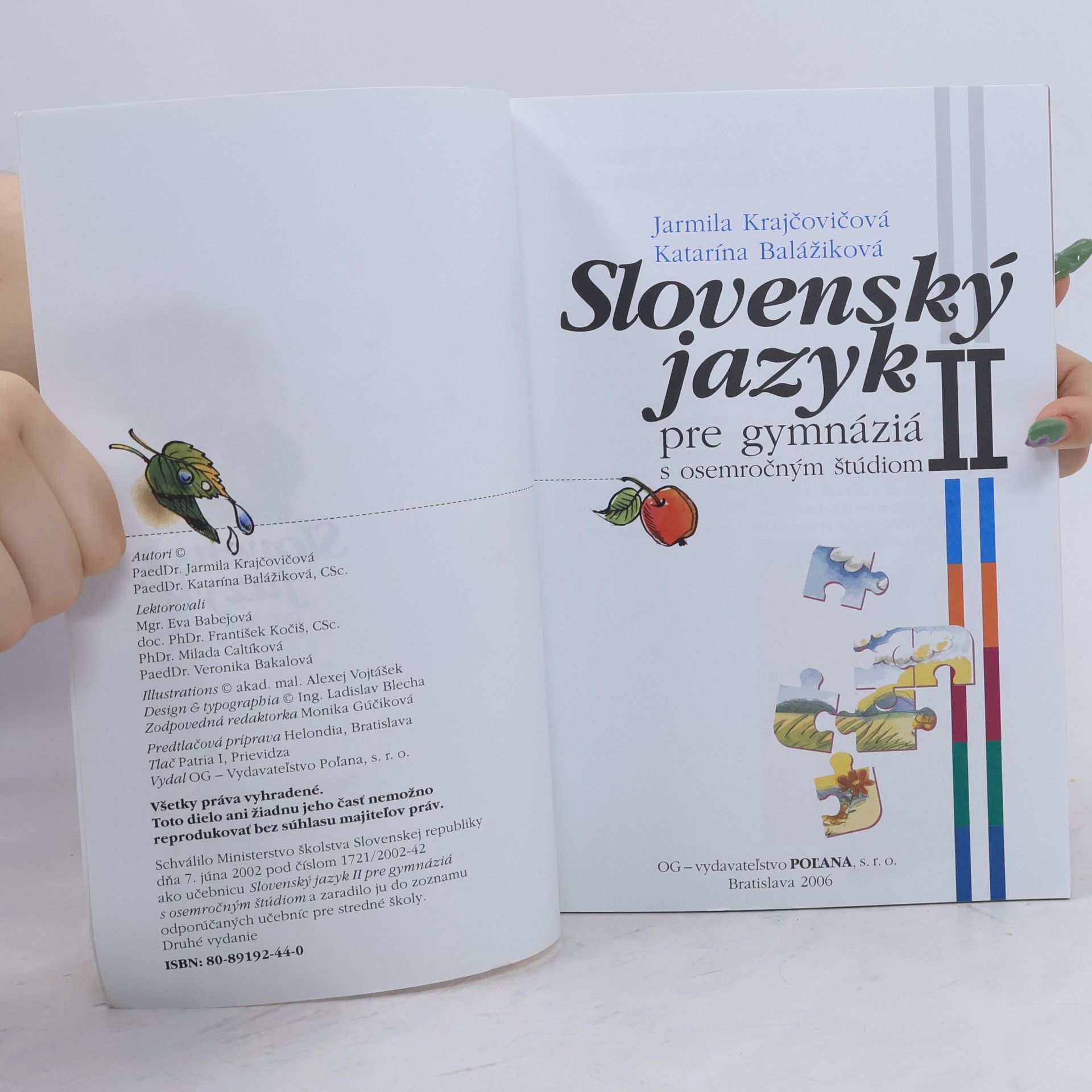 Jarmila Krajčovičová Slovenský jazyk II