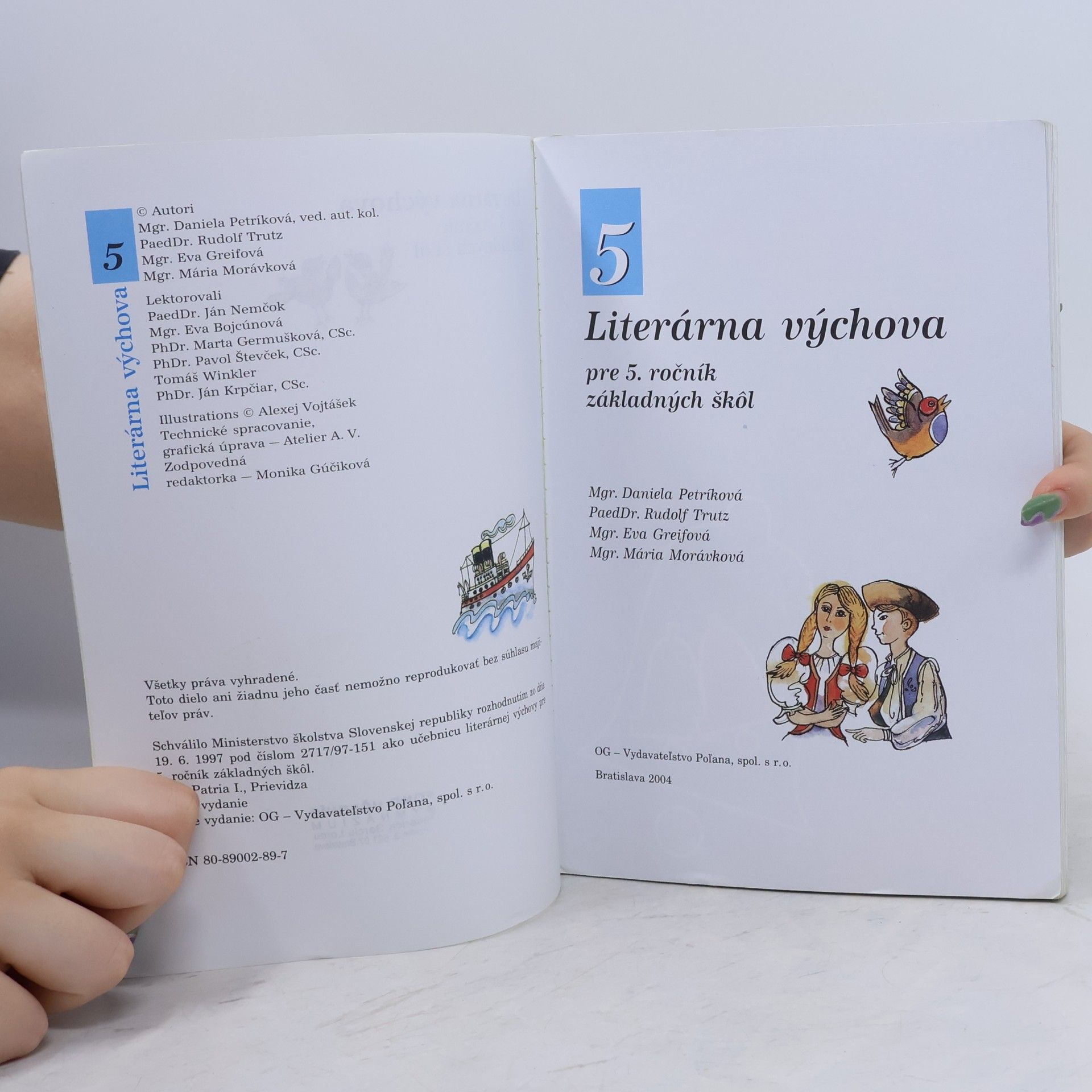 Daniela Petríková Literárna výchova pre 5. ročník základných škôl