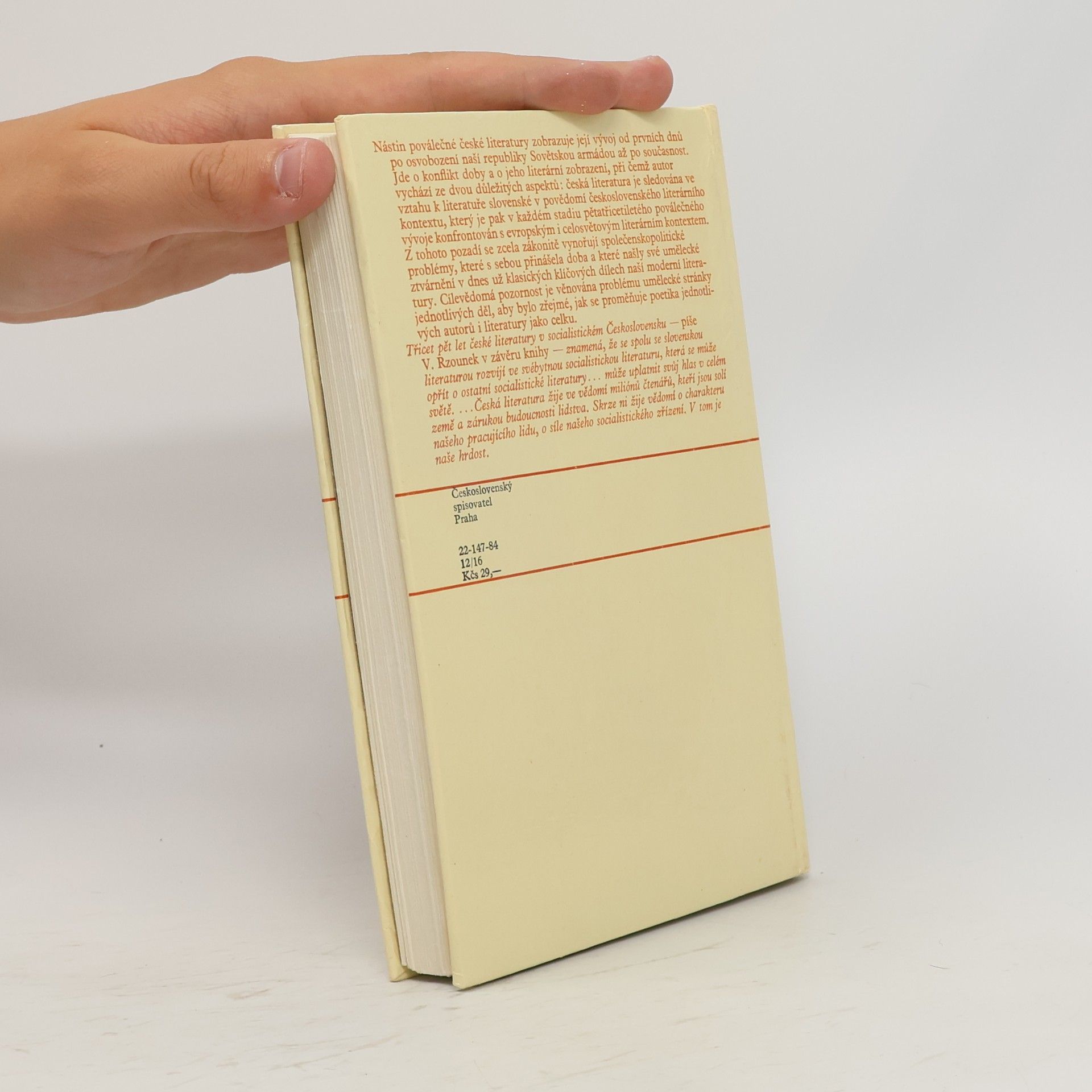 Vítězslav Rzounek Nástin poválečné české literatury 1945-1980