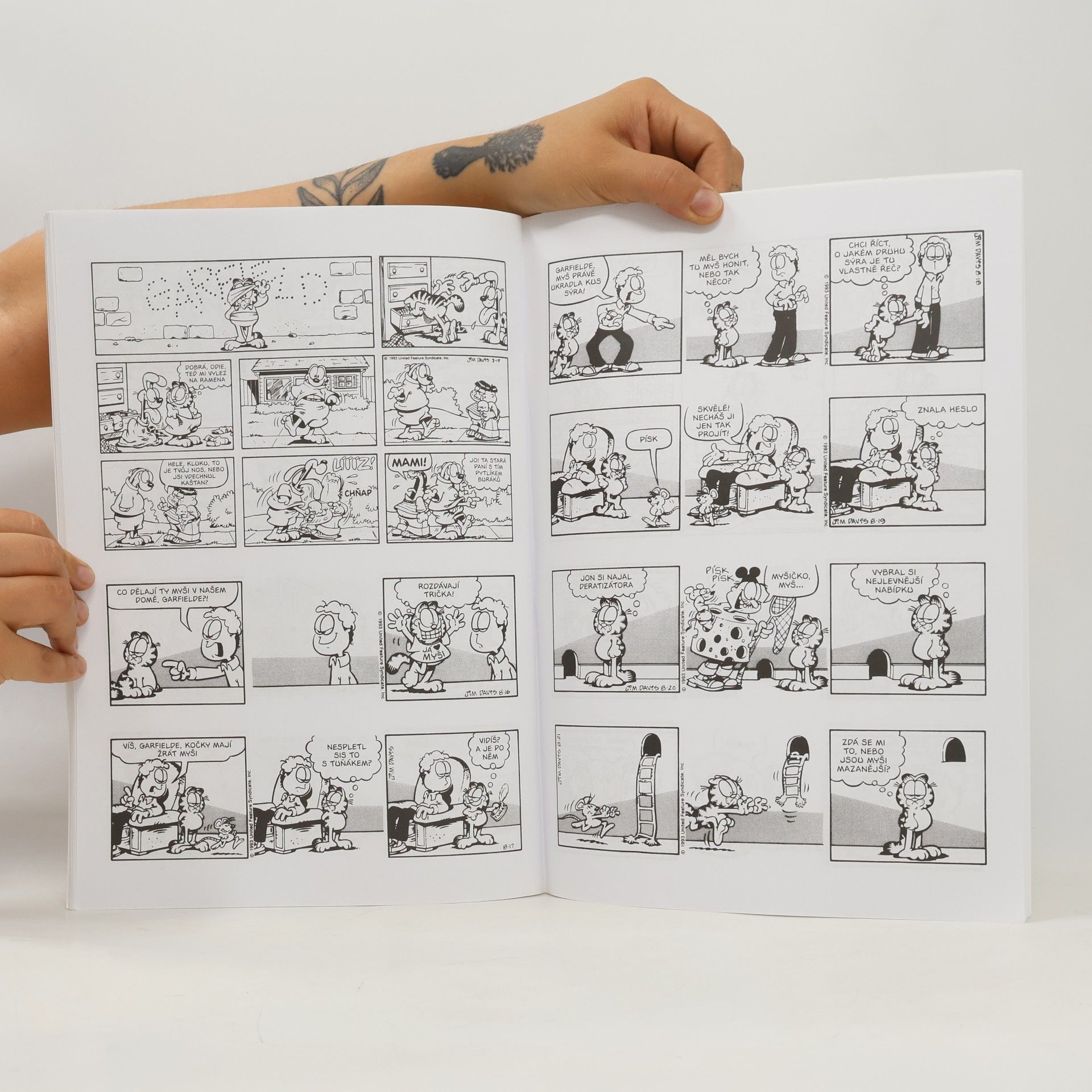 Jim Davis Garfield se vytahuje