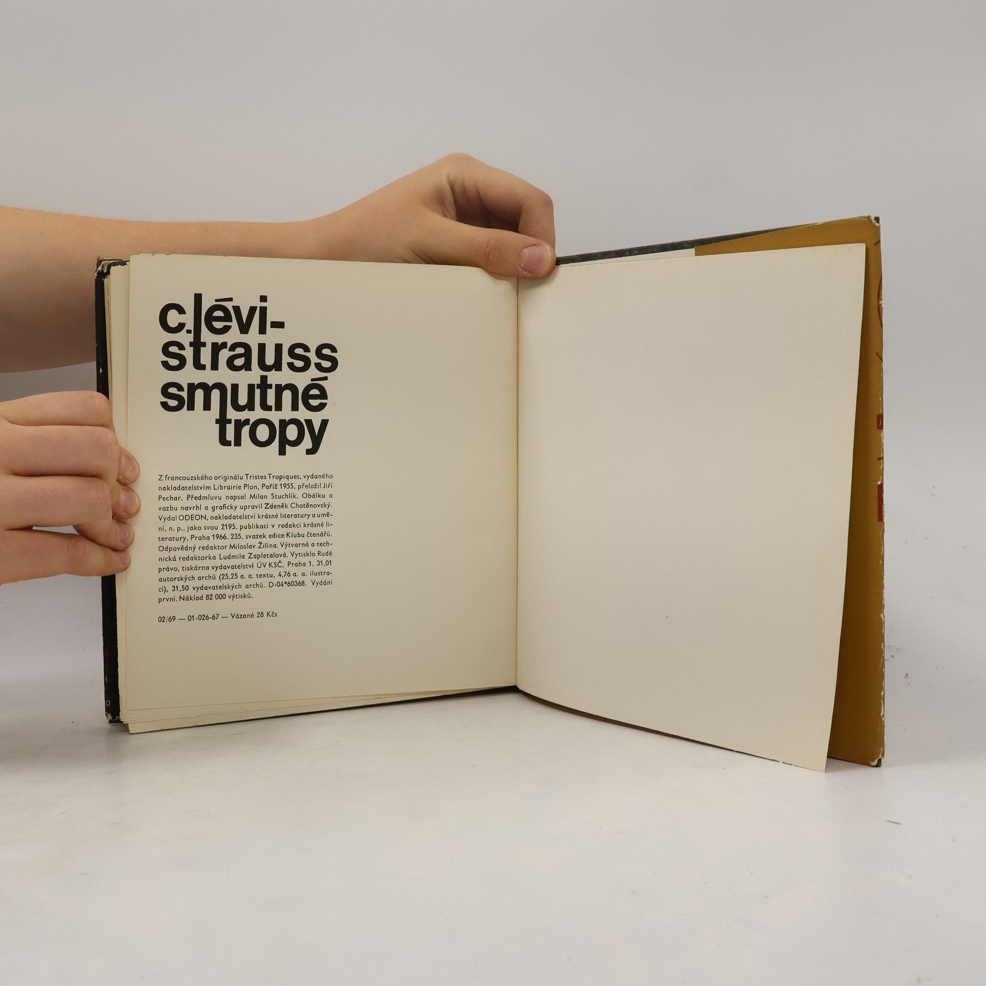 C. Lévi-Strauss Smutné tropy