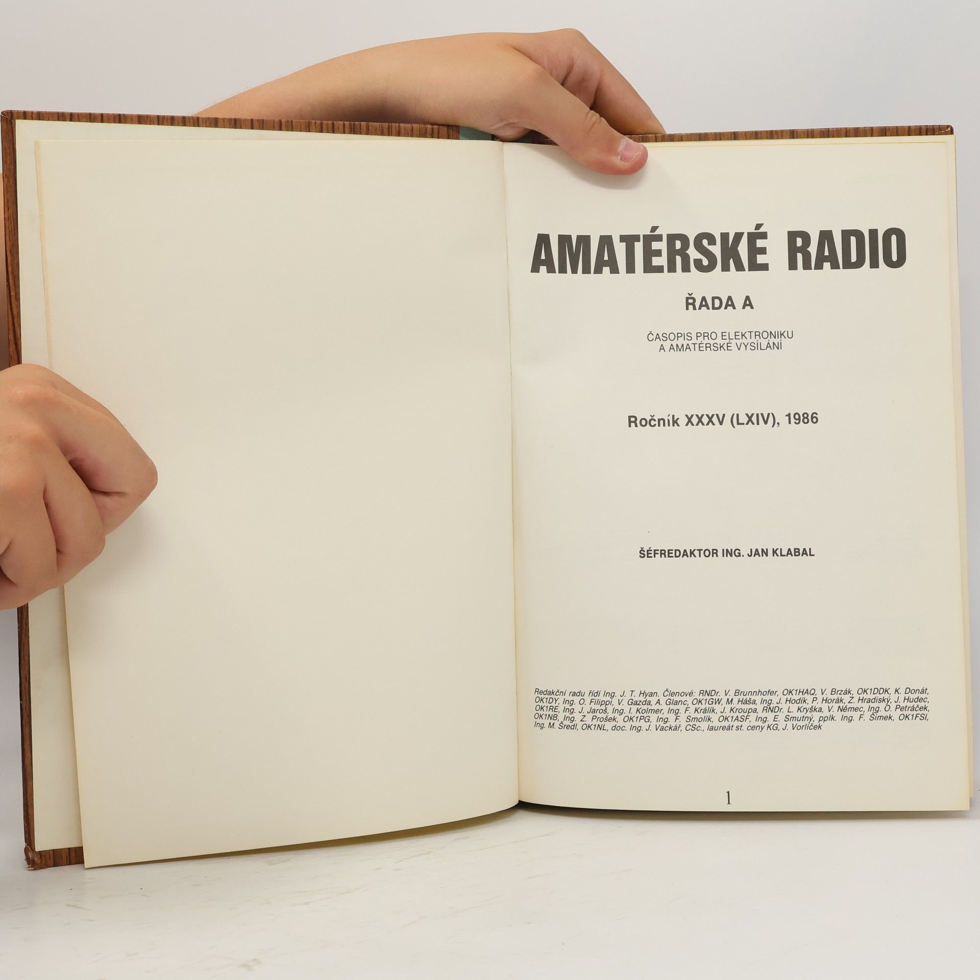 Jan Klabal Amatérské radio 1986