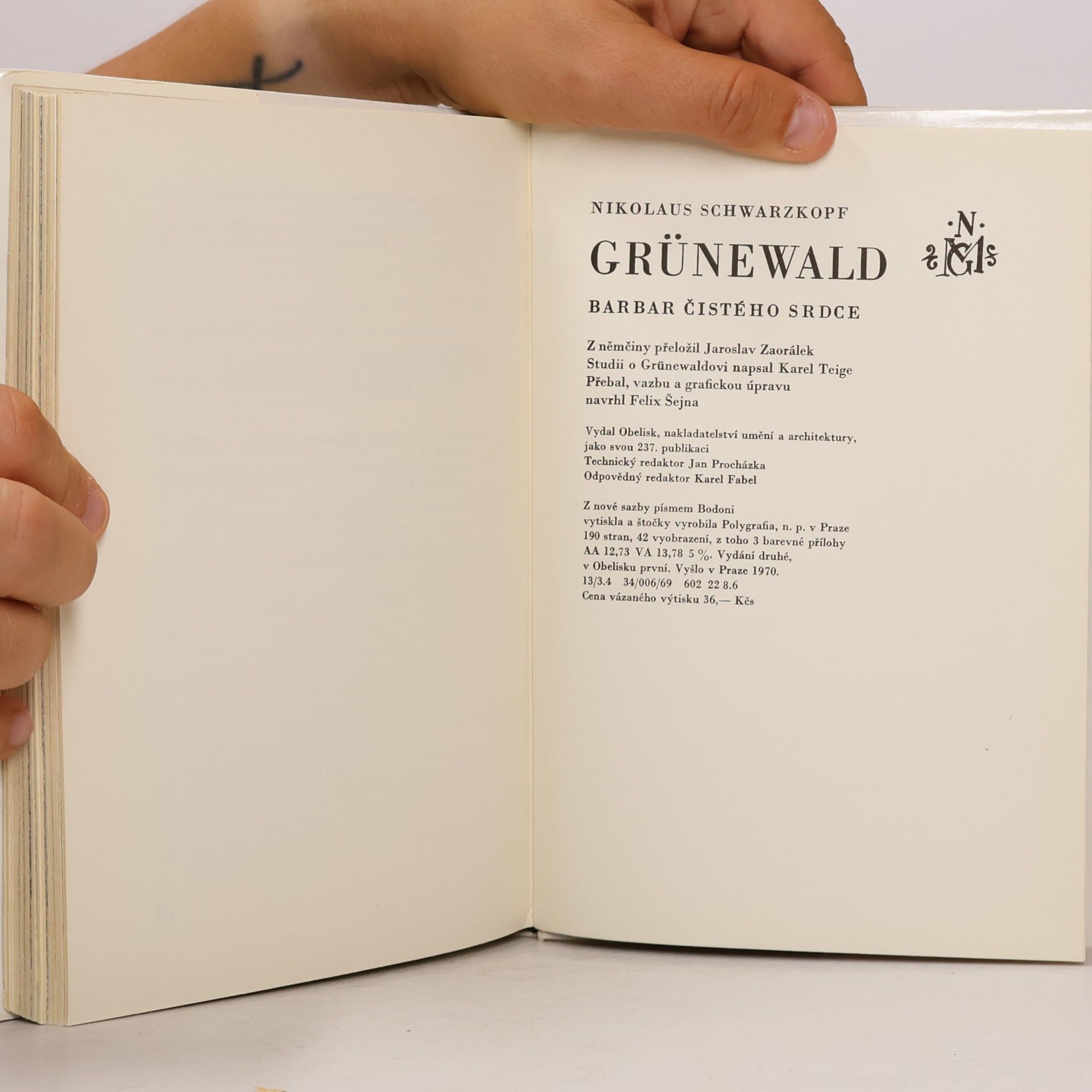 Nikolaus Schwarzkopf Grünewald. Barbar čistého srdce