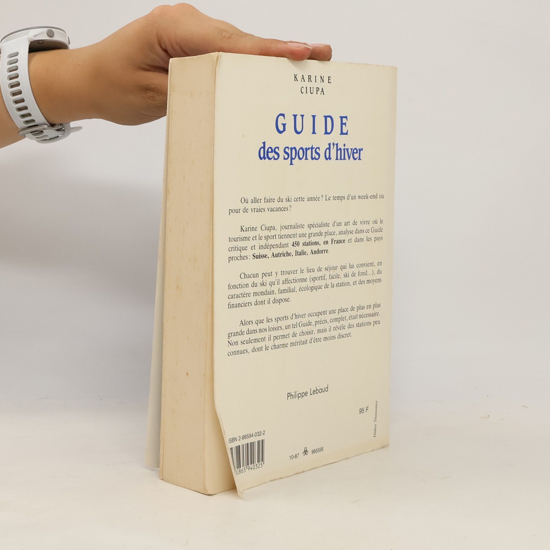 Karine Ciupa Guide des sports d'hiver