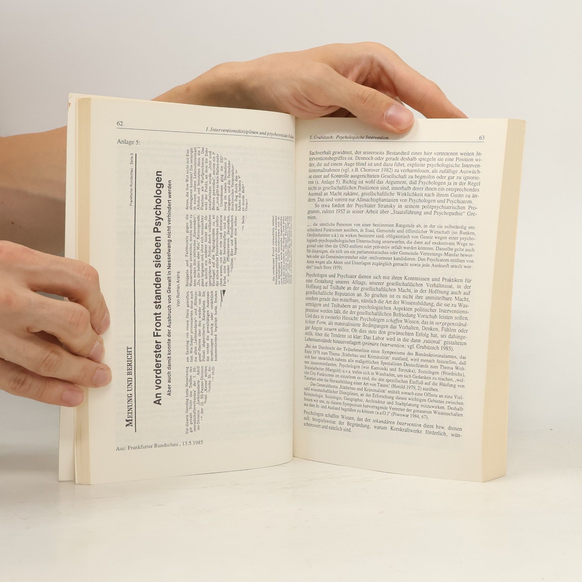 Georg Hörmann Handbuch der psychosozialen Intervention