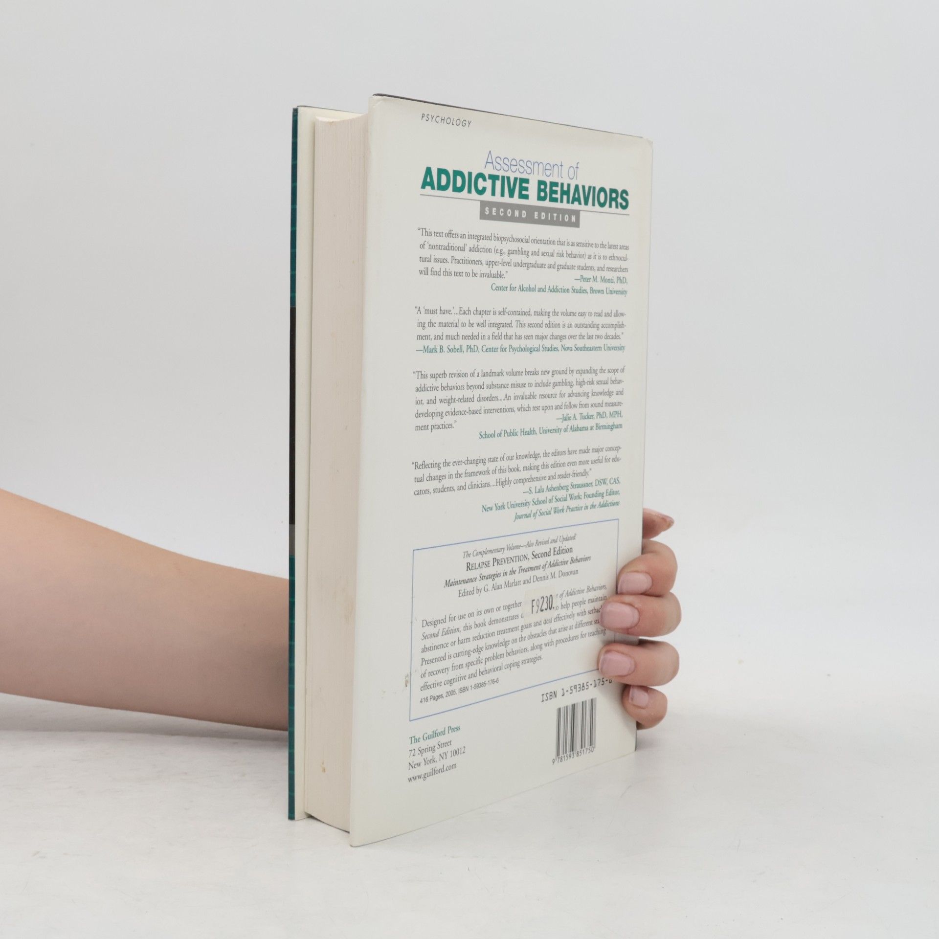 Dennis M. Donovan Assessment of Addictive Behaviors