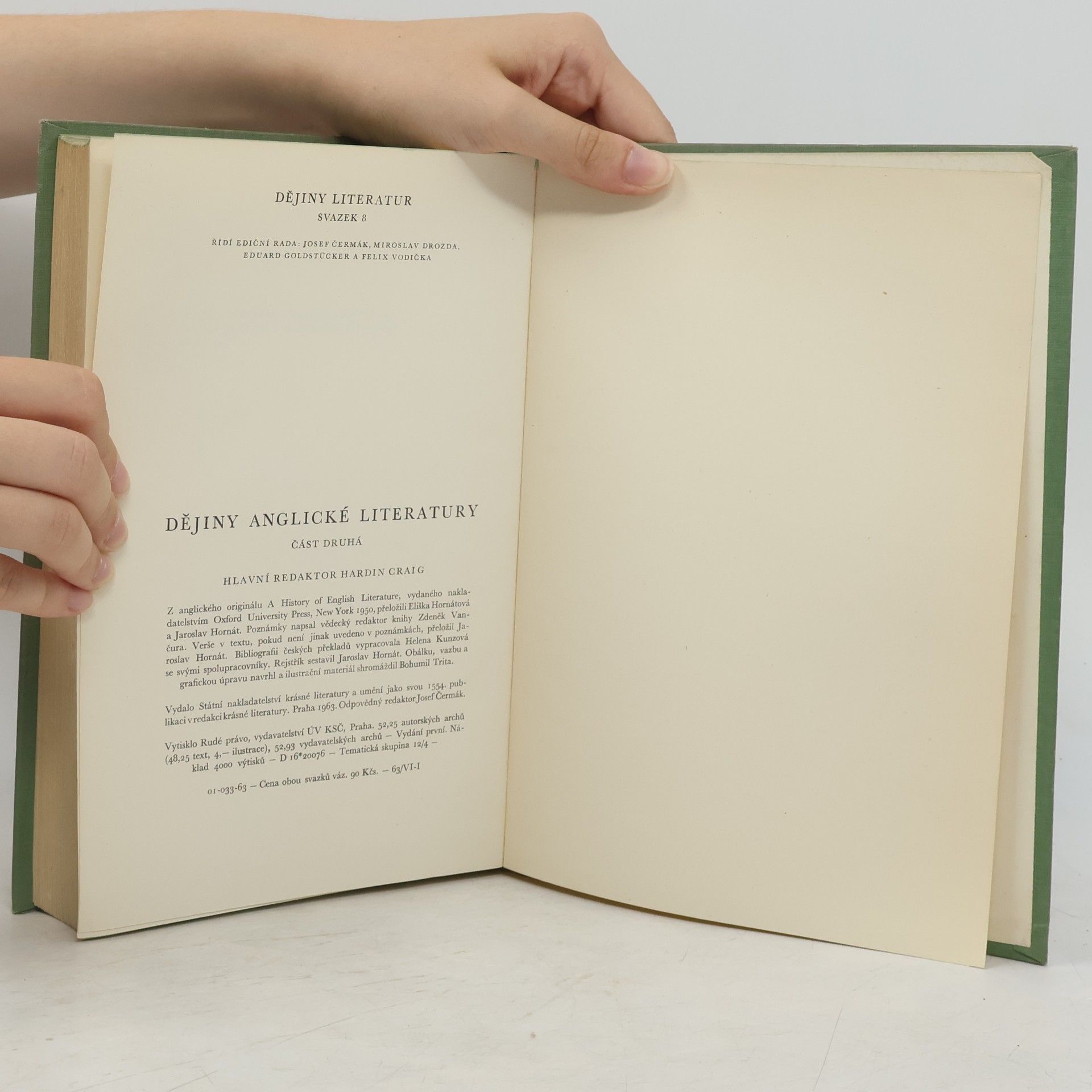 Hardin Craig Dějiny anglické literatury. II. Část druhá