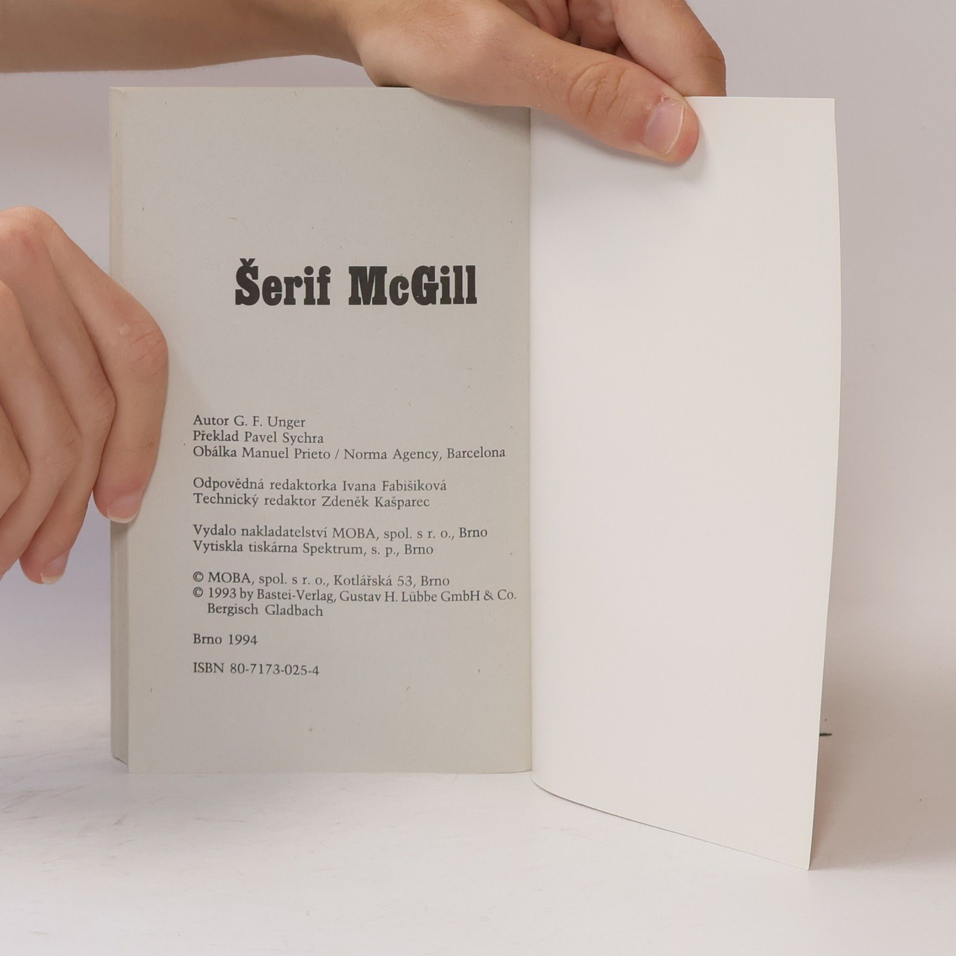 Gert Fritz Unger Šerif McGill
