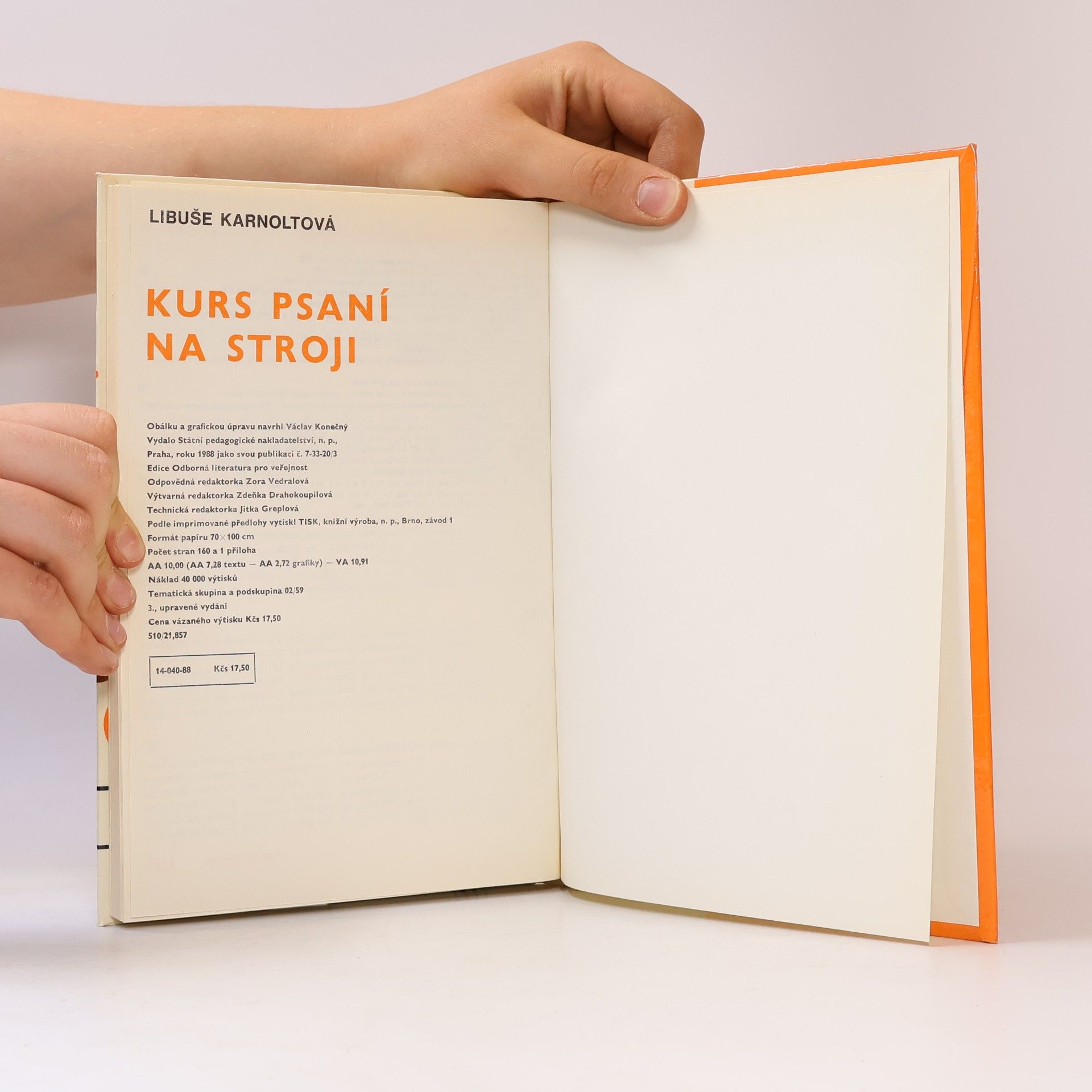Libuše Karnoltová Kurs psaní na stroji