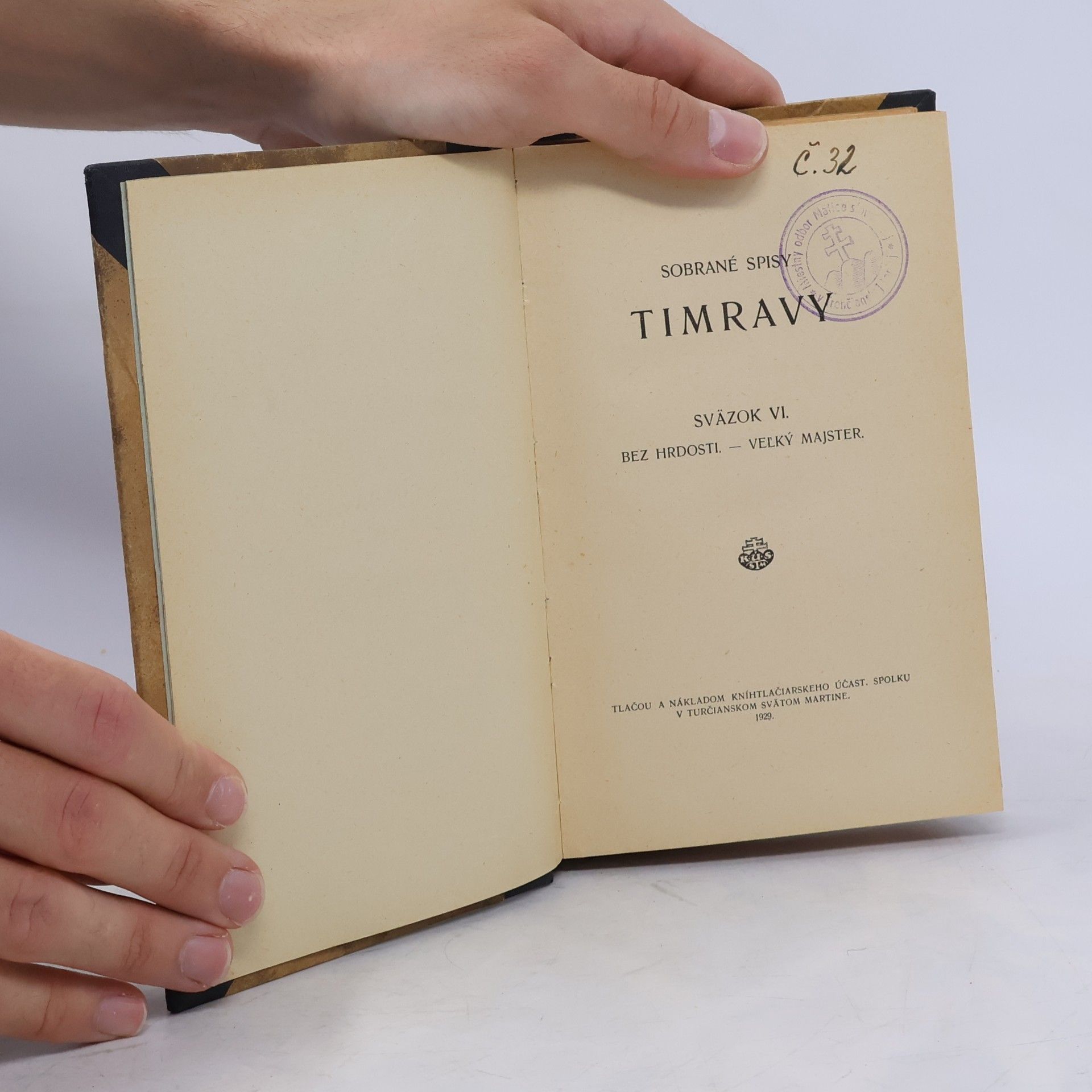 Božena Slančíková-Timrava Sobrané spisy Timravy VI.