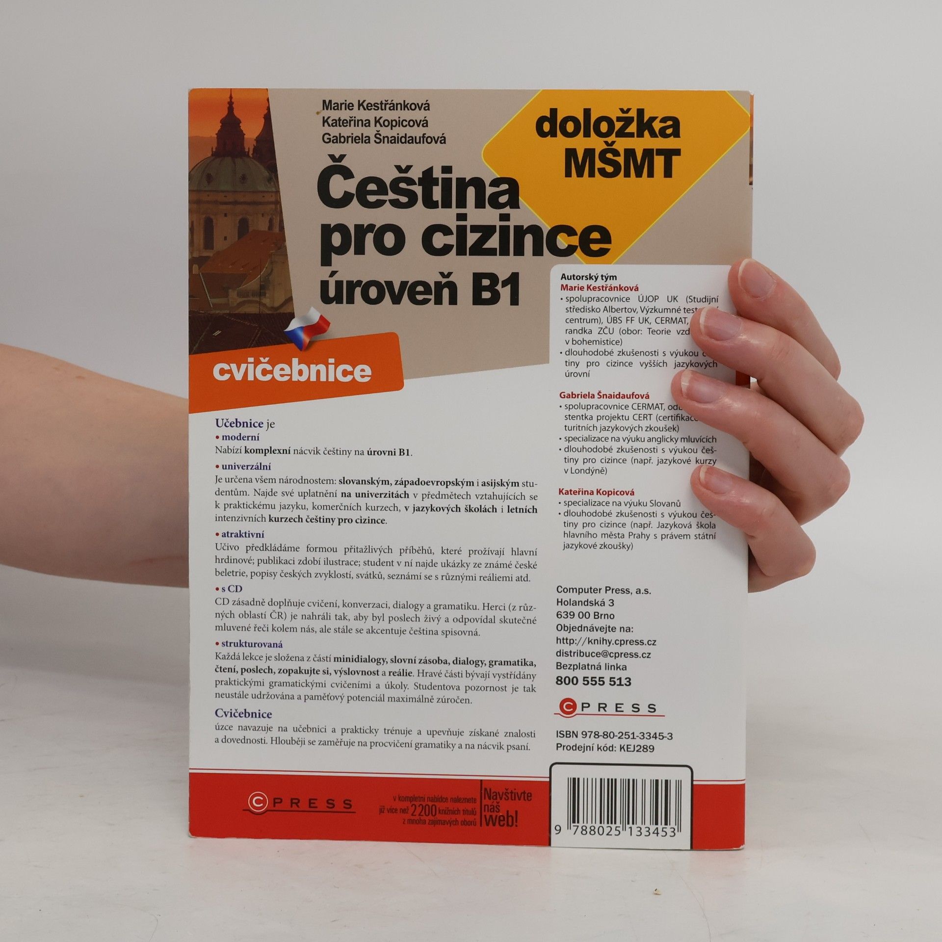 Marie Boccou Kestřánková Čeština pro cizince. Cvičebnice. B1