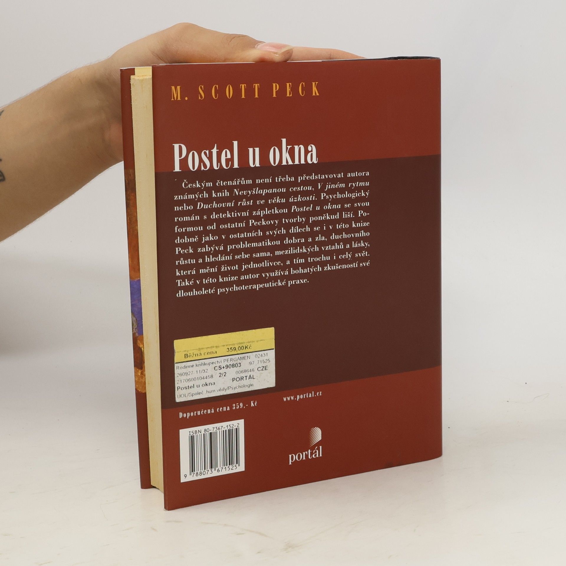 M. Scott Peck Postel u okna: Psychologický román s detektivní zápletkou