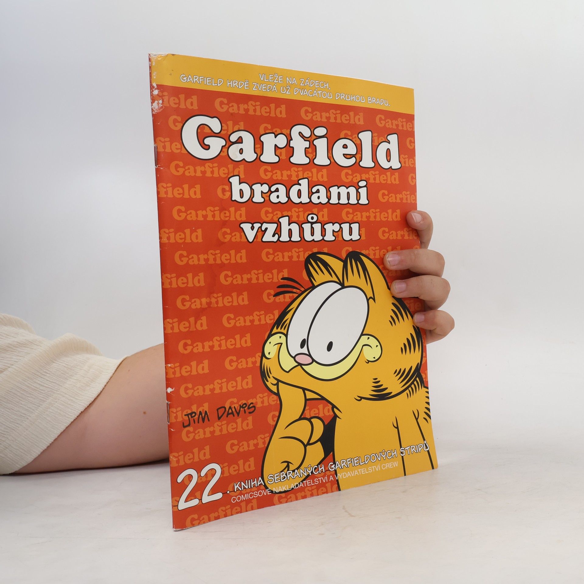 Jim Davis Garfield bradami vzhůru