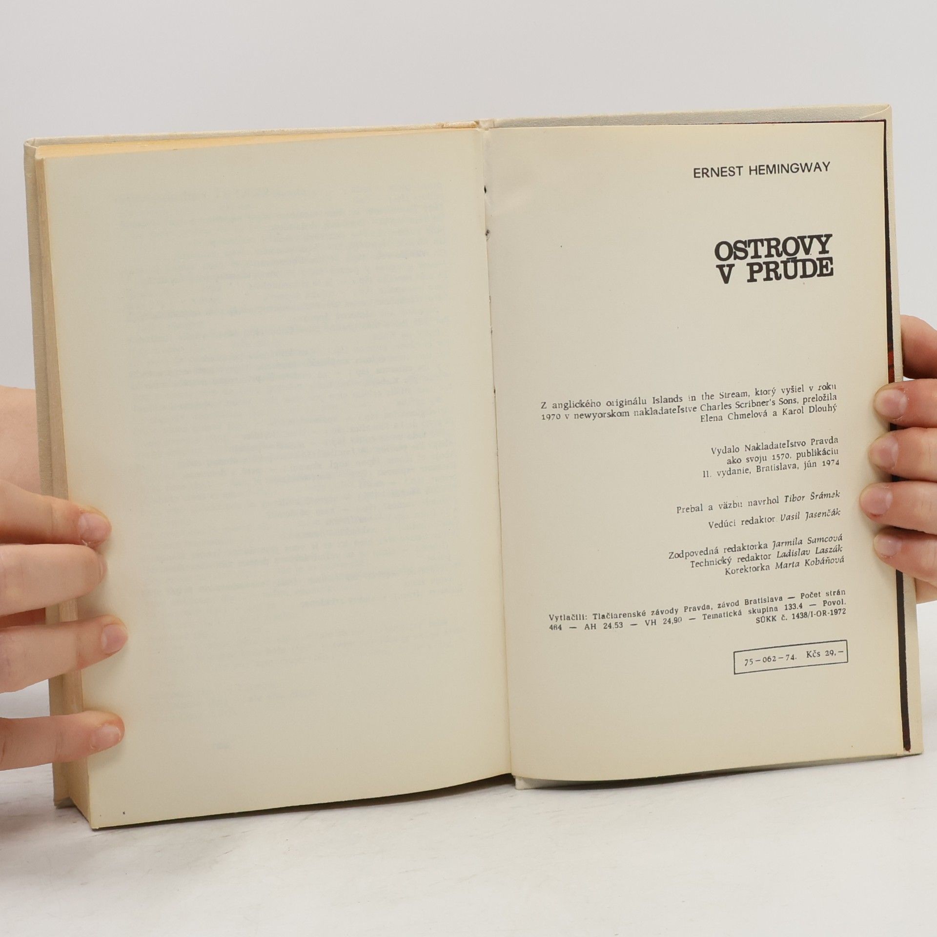 Ernest Hemingway Ostrovy v prúde