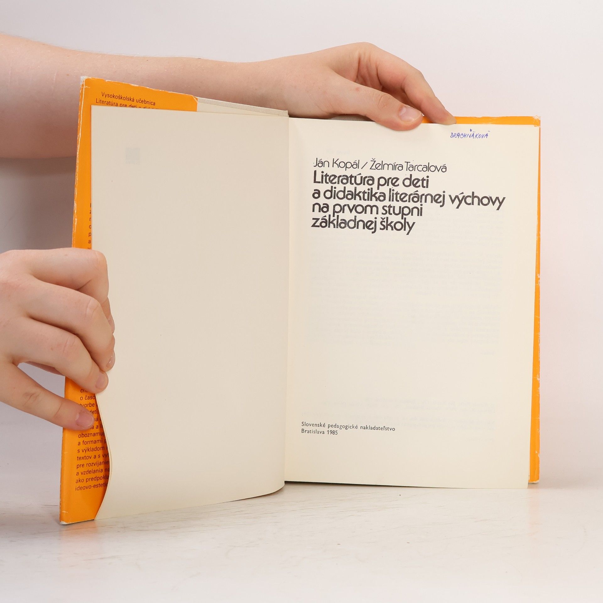 Ján Kopál Literatúra pre deti a didaktika literárnej výchovy na prvom stupni základnej školy