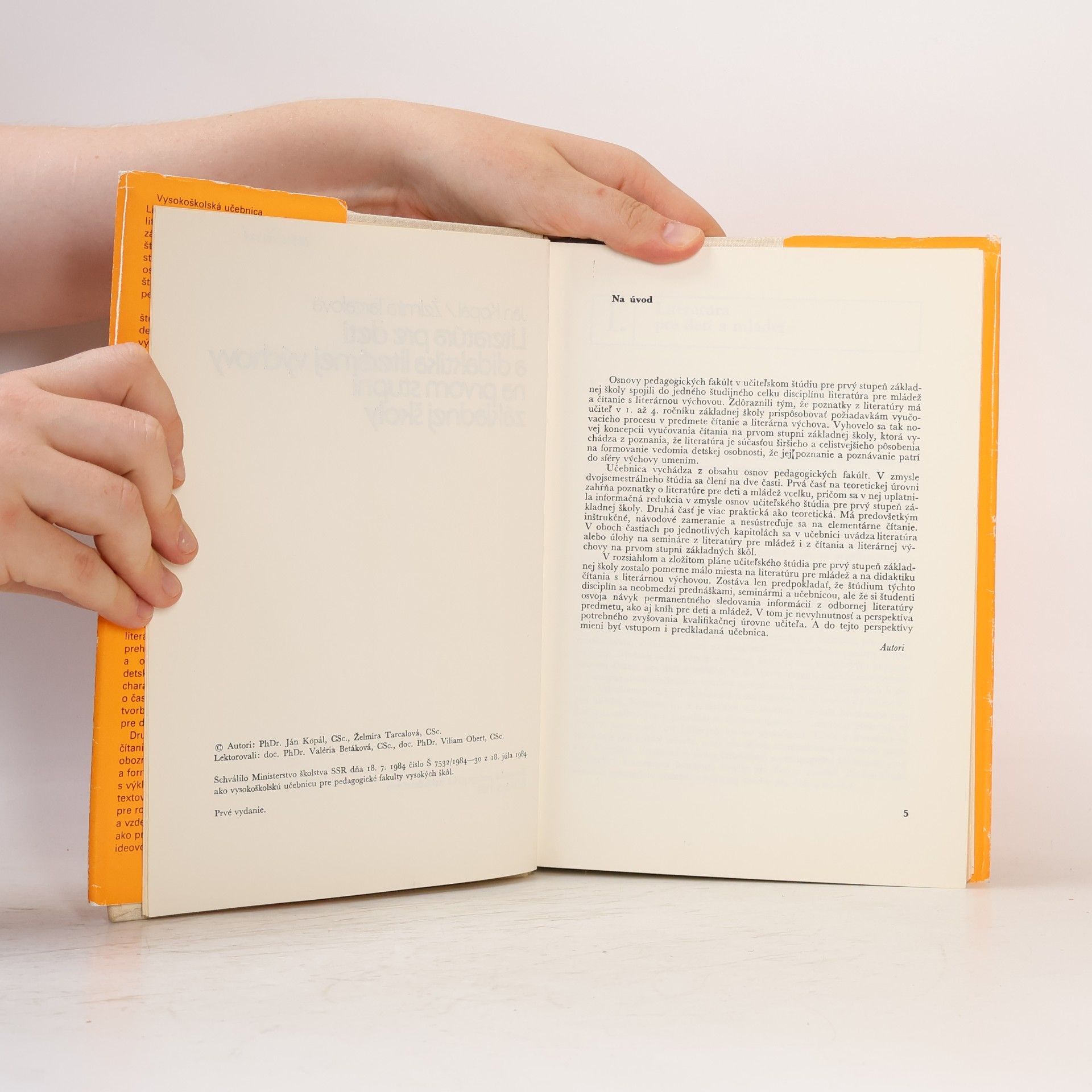 Ján Kopál Literatúra pre deti a didaktika literárnej výchovy na prvom stupni základnej školy