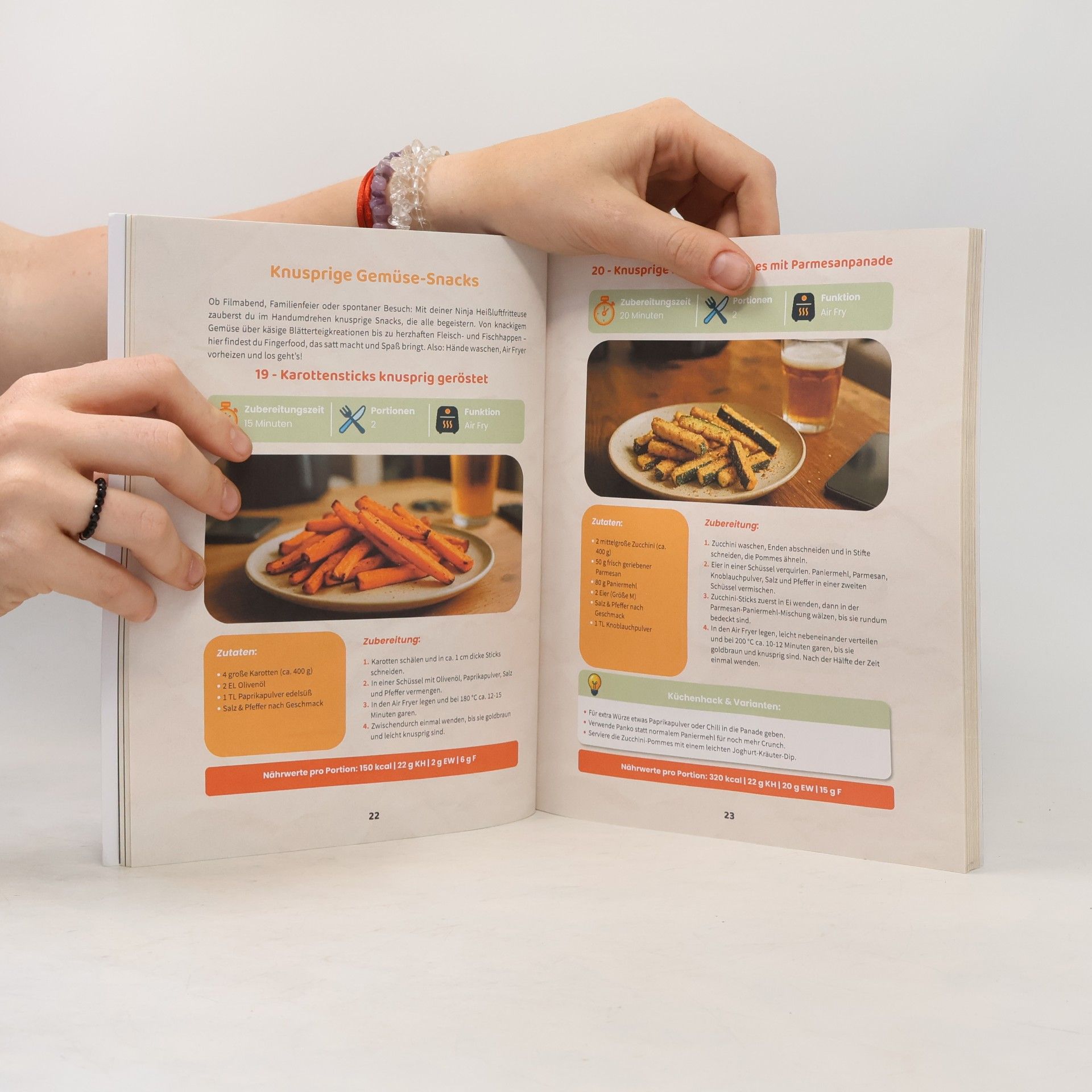 Johann Weber All-in-One Ninja Heißluftfritteuse Rezeptbuch für Faule Genießer
