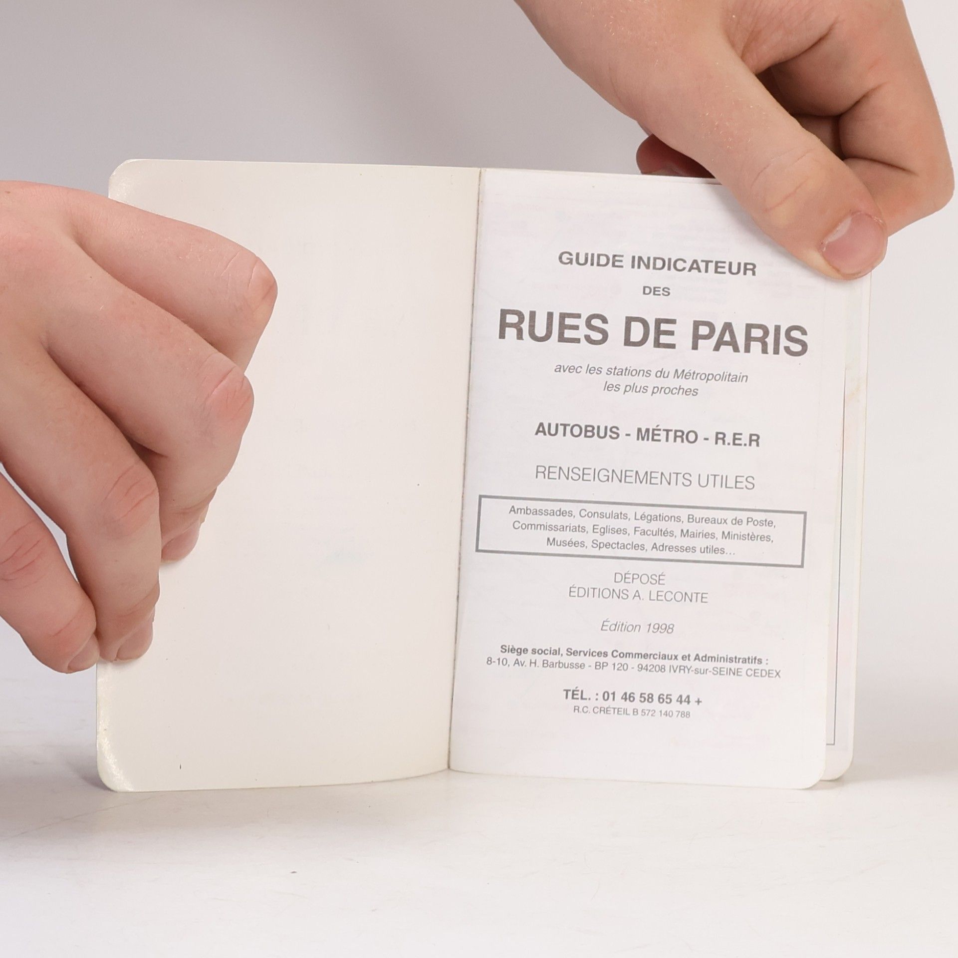 Collectif d'auteurs Paris indicateur