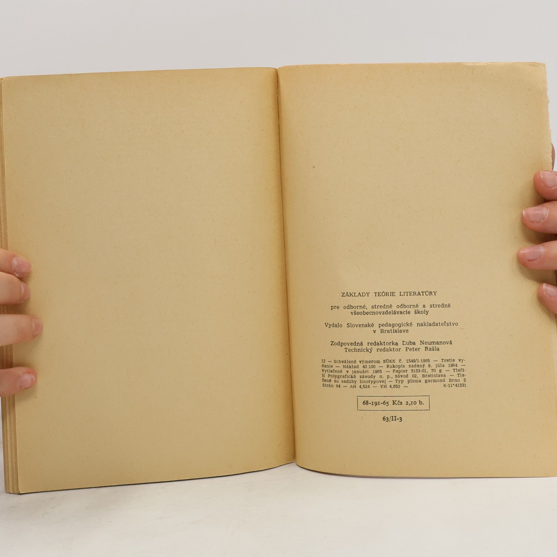 Collectif d'auteurs Základy teórie literatúry