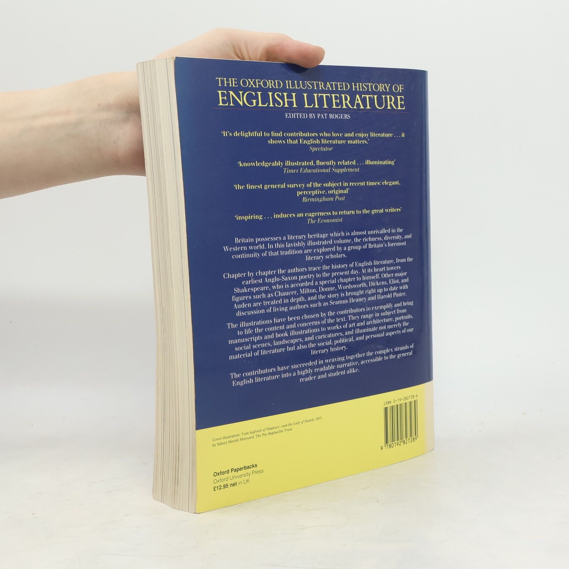Pat Rogers The Oxford illustrated history of English literature
