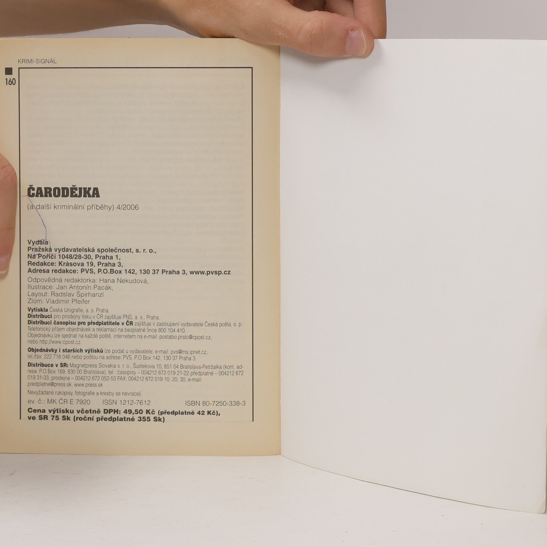 Collectif d'auteurs Čarodějka a další kriminální příběhy 4/2006