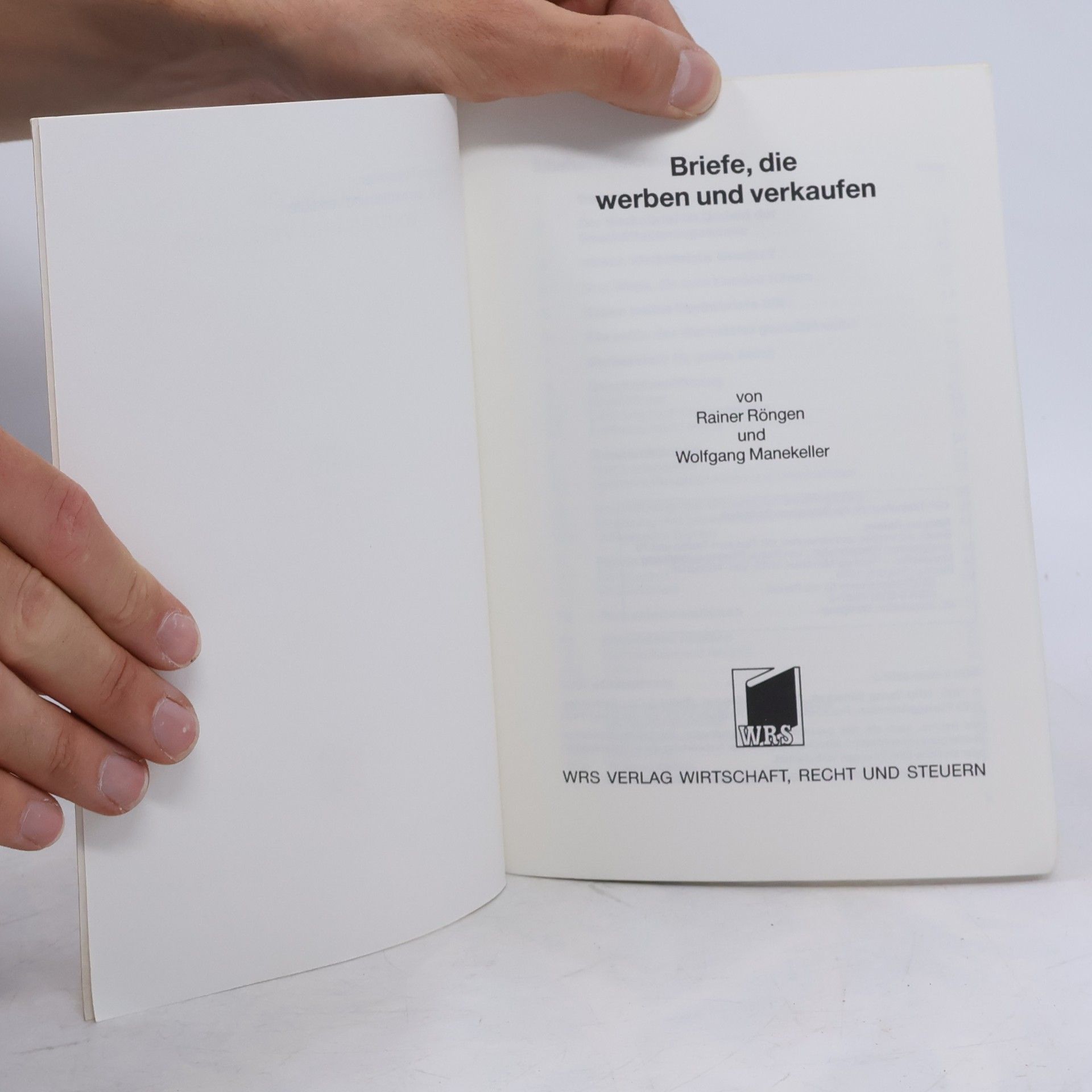 Rainer Röngen Briefe, die werben und verkaufen