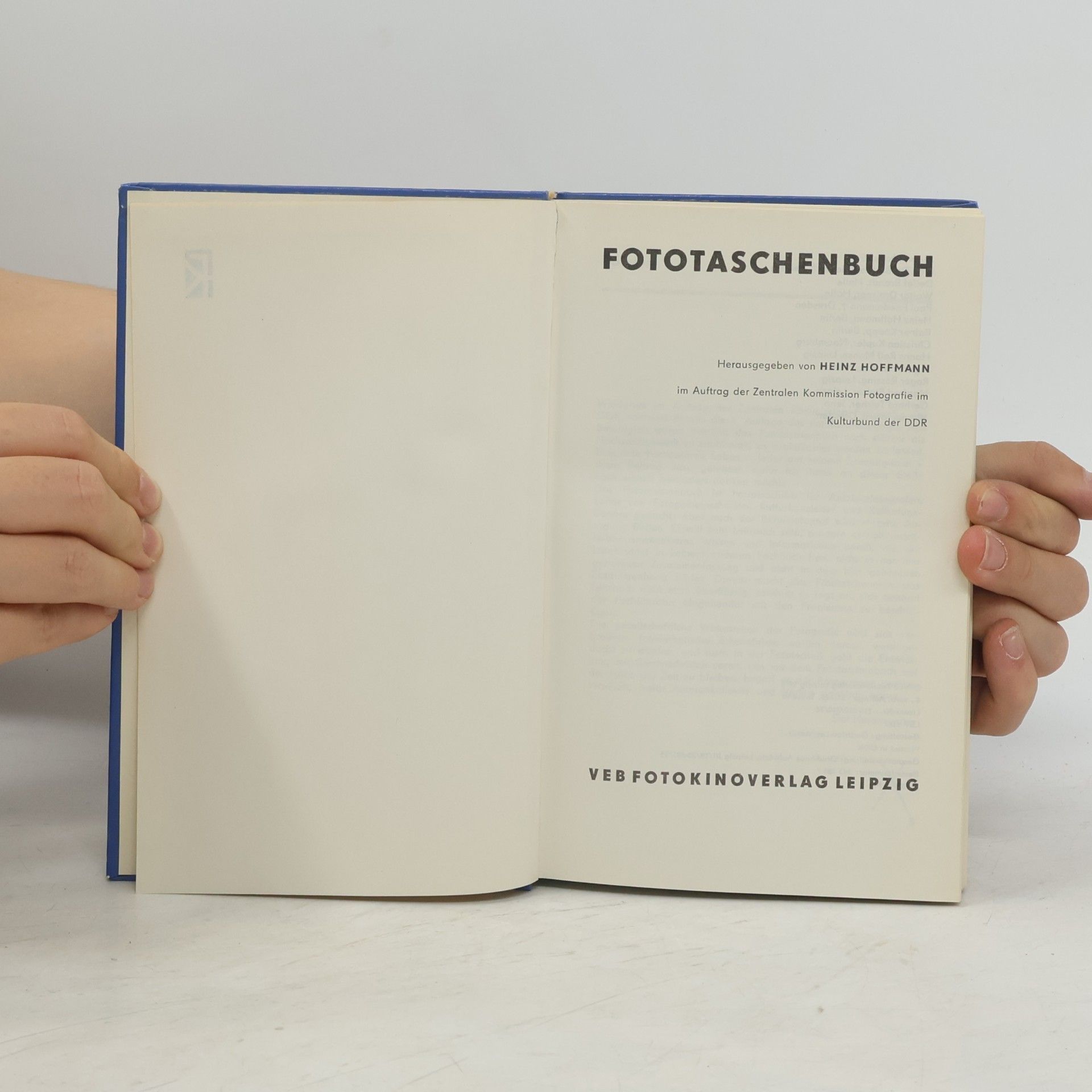 Heinz Hoffmann Foto taschenbuch