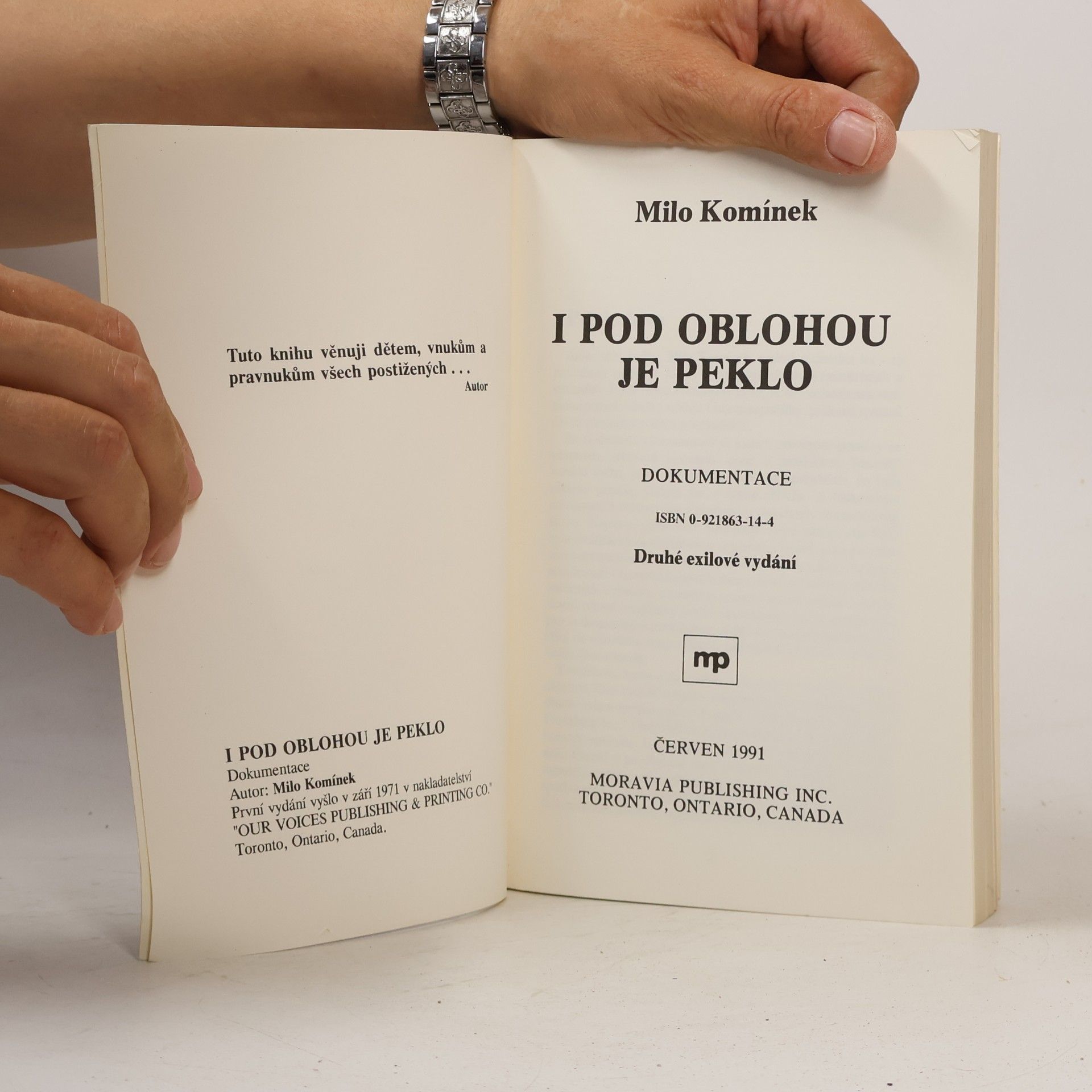 Milo Komínek I pod oblohou je peklo