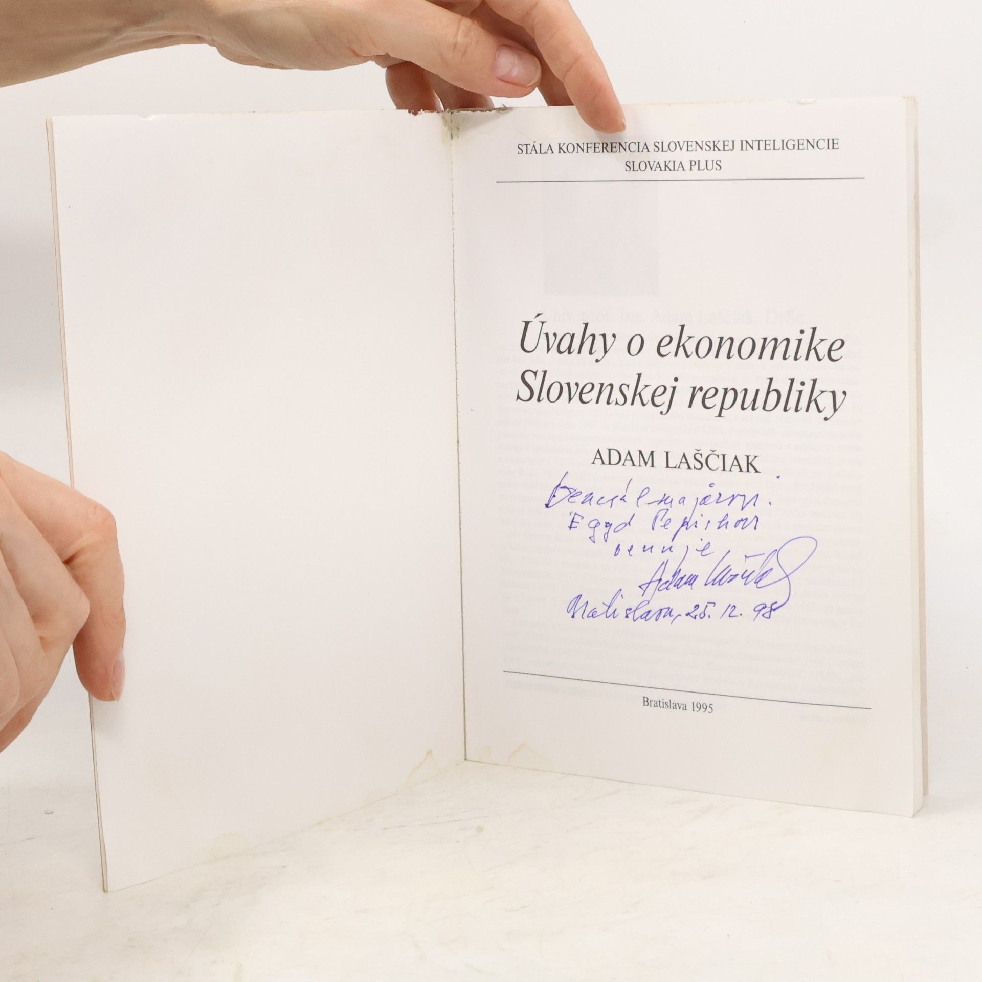 Adam Laščiak Úvahy o ekonomike Slovenskej Republiky