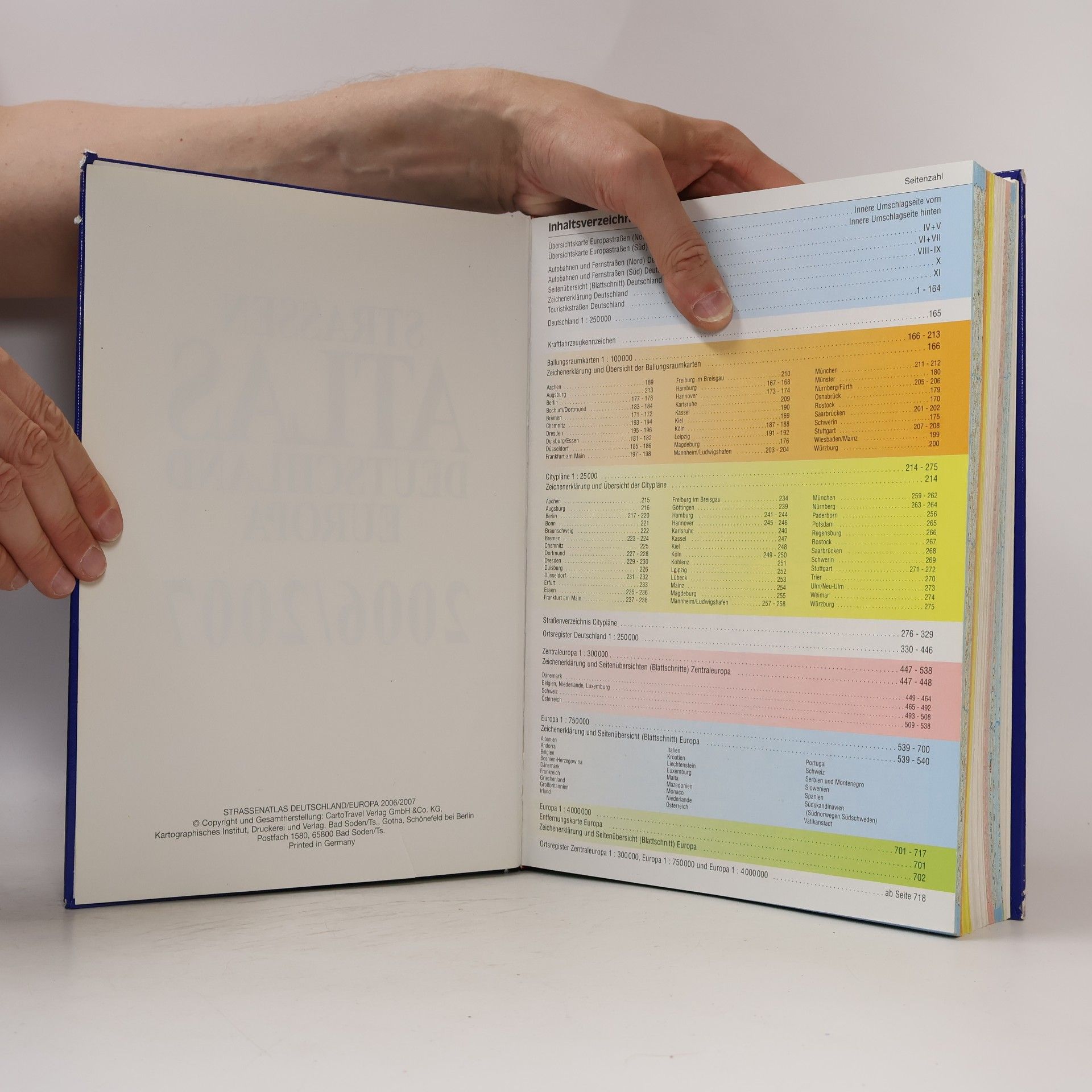 Autorenkollektiv Strassen Atlas Deutschland Europa 2006/2007