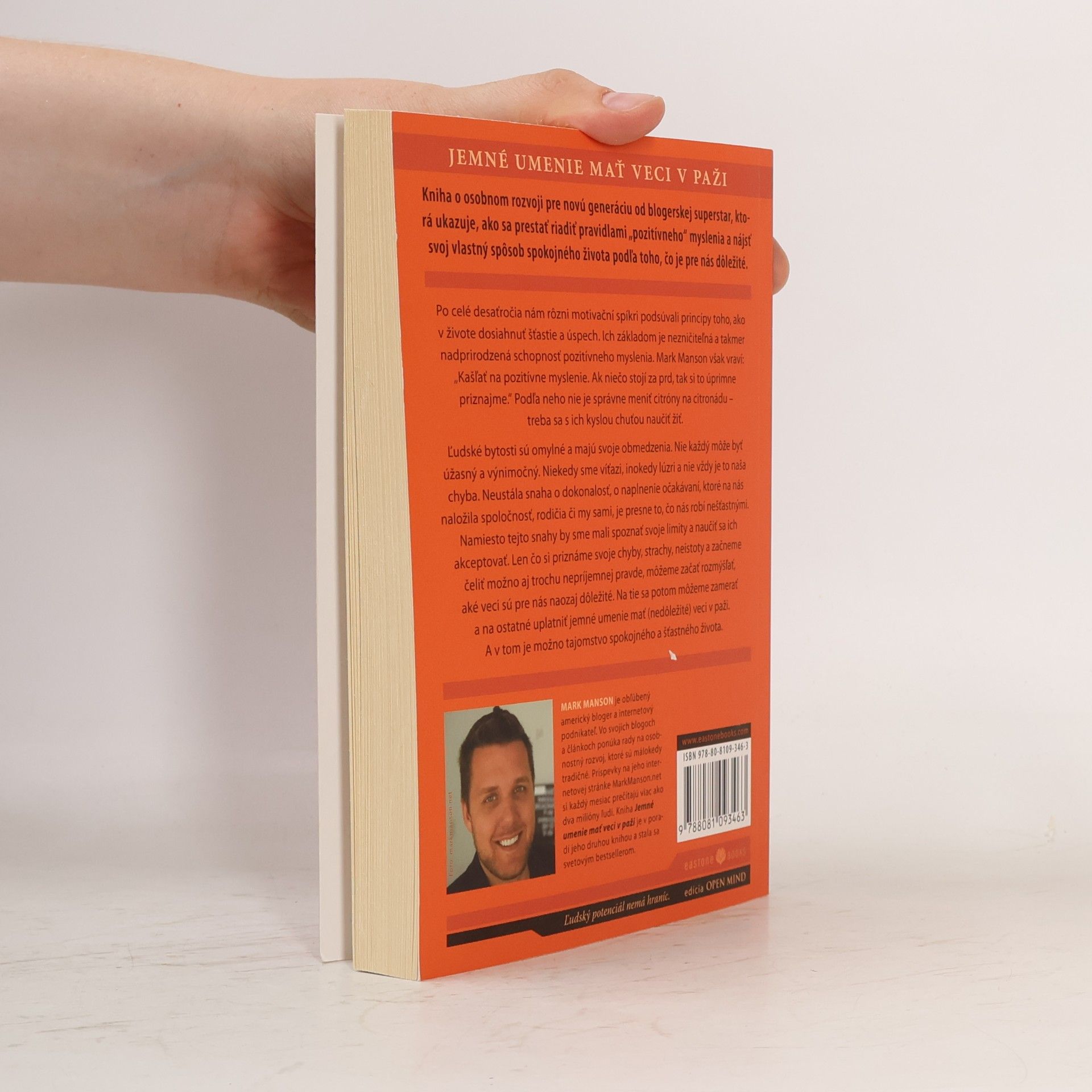 Mark Manson Jemné umenie mať veci v p**i