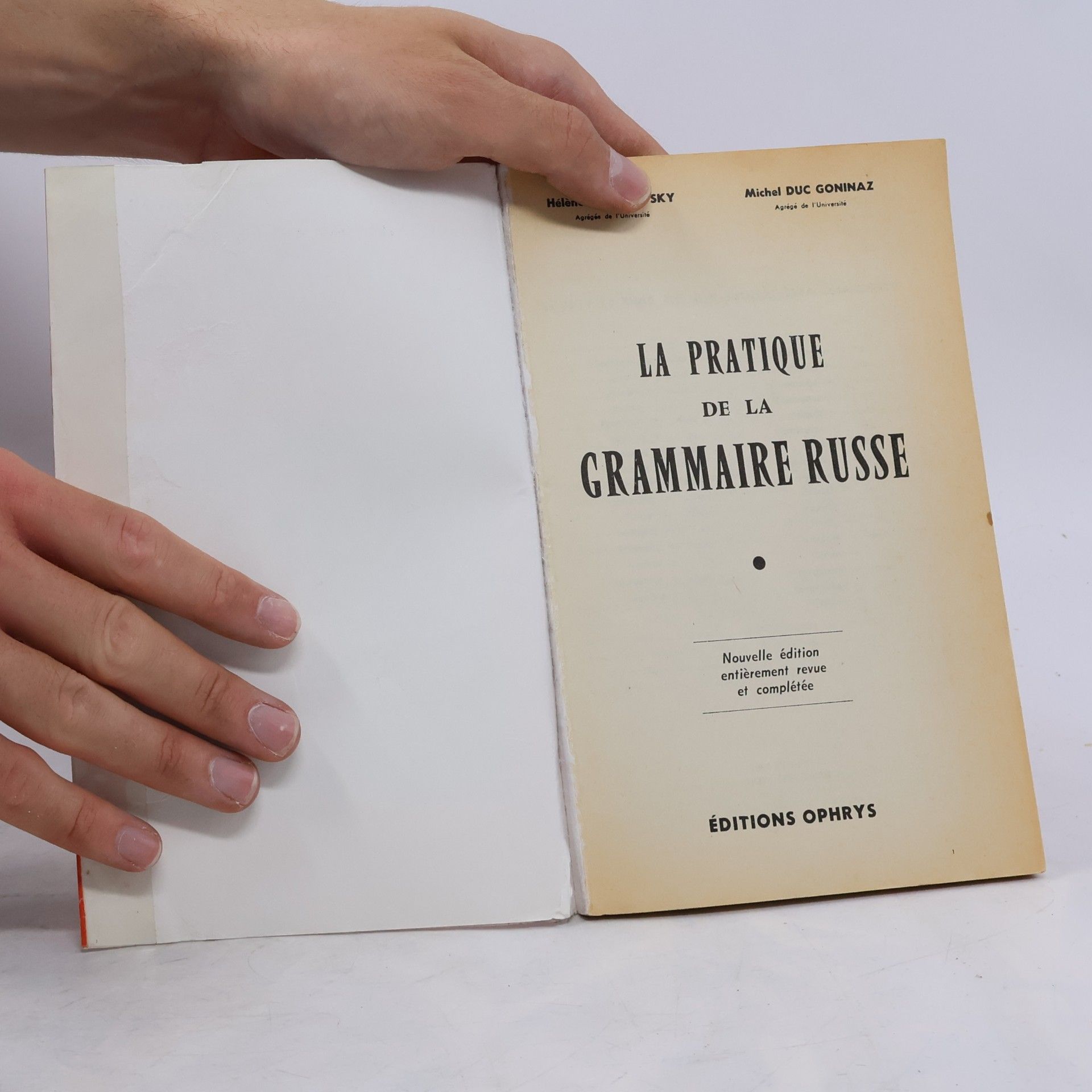 Michel Duc Goninaz a Pratique de la Grammaire Russe