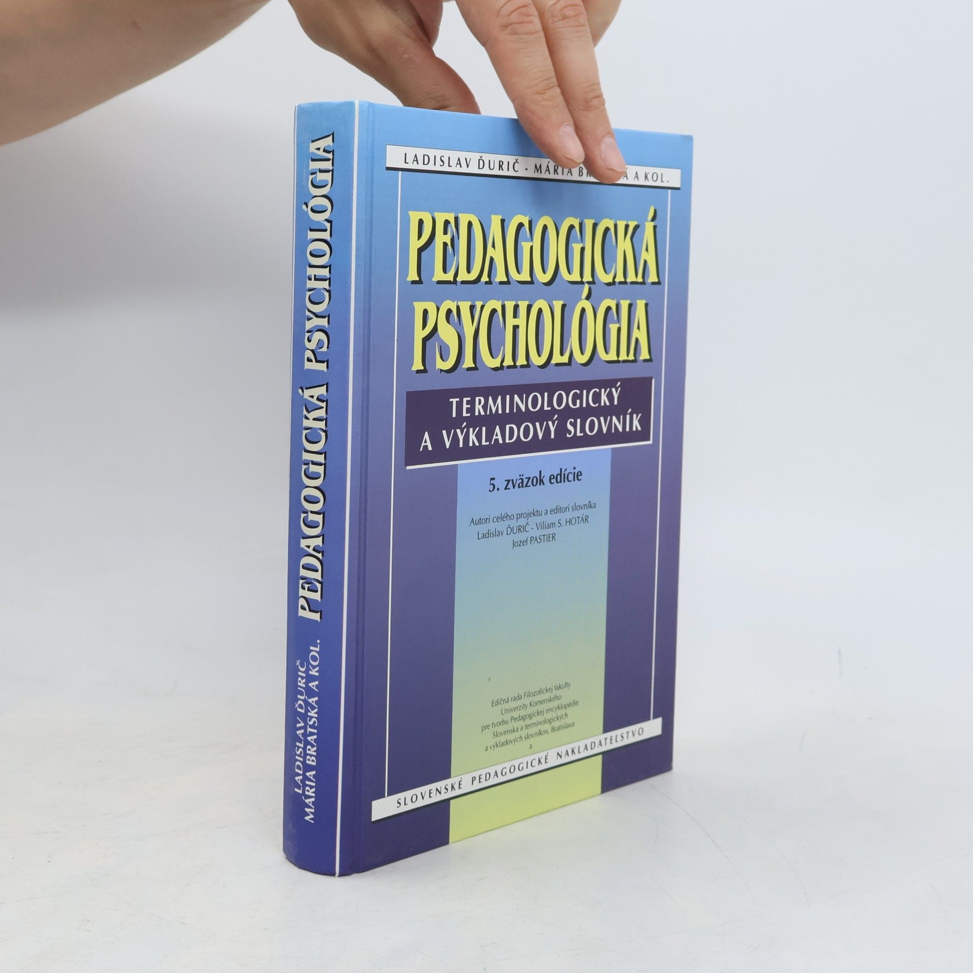 Viliam Hotár Pedagogická psychológia - Terminologický a výkladový slovník