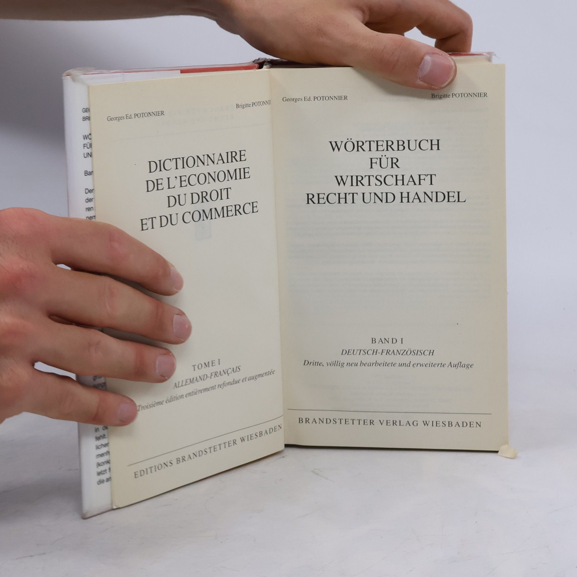 G.E.Potonnier Wörtebuch für wirtschaft recht und handel