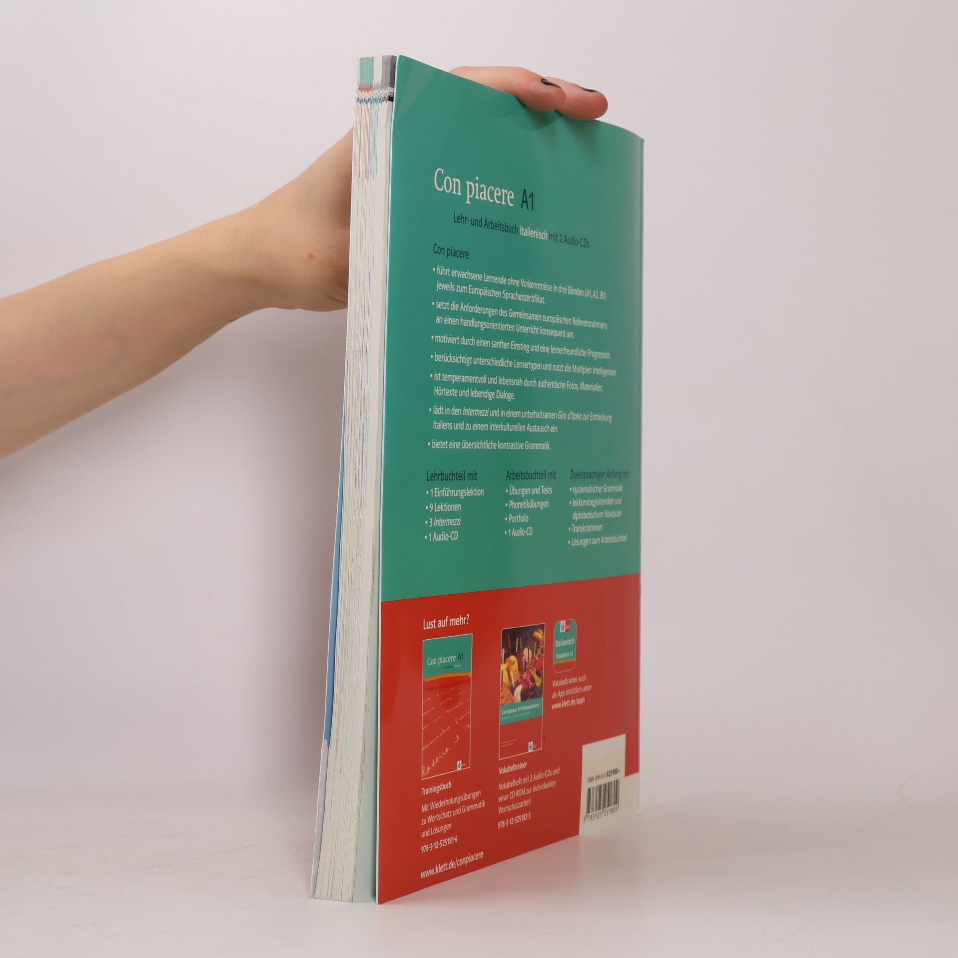 Kolektiv autorů Con piacere / Lehr- und Arbeitsbuch mit 2 Audio-CDs A1
