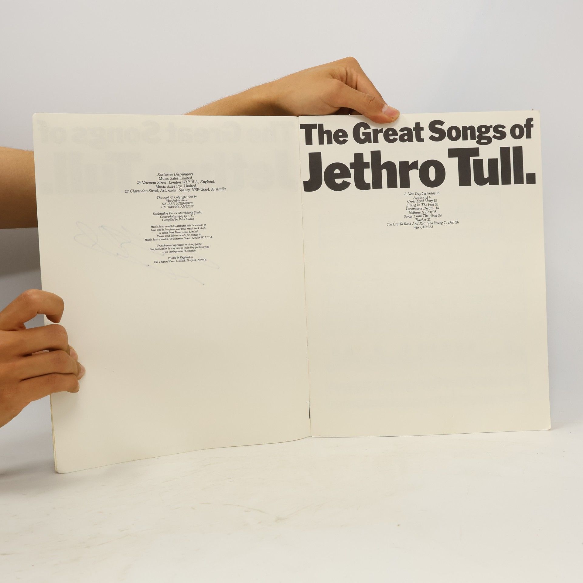 Ian Anderson The Great Songs of Jethro Tull