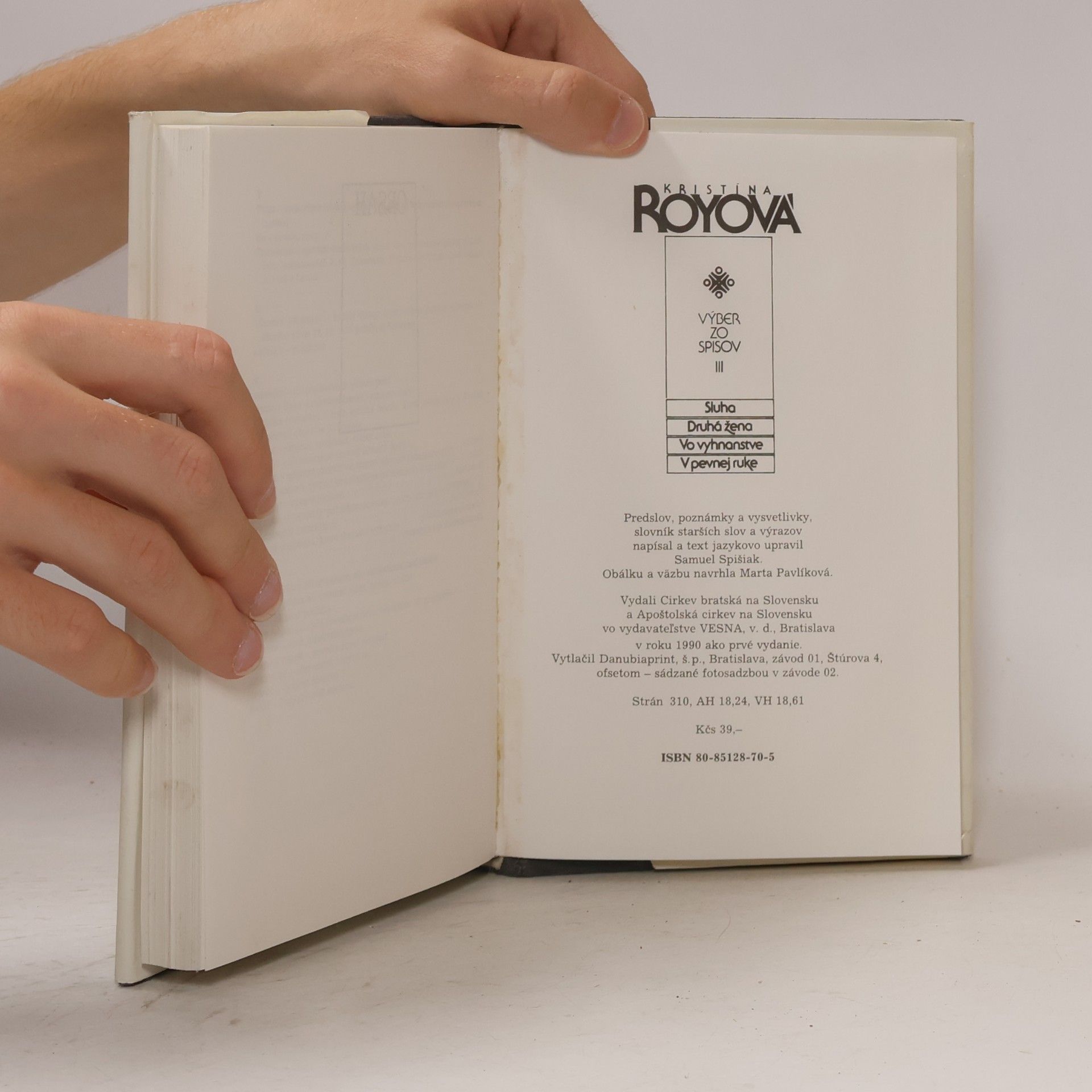 Kristína Royová Výber zo spisov III. Sluha. Druhá žena. Vo vyhnanstve. V pevnej ruke